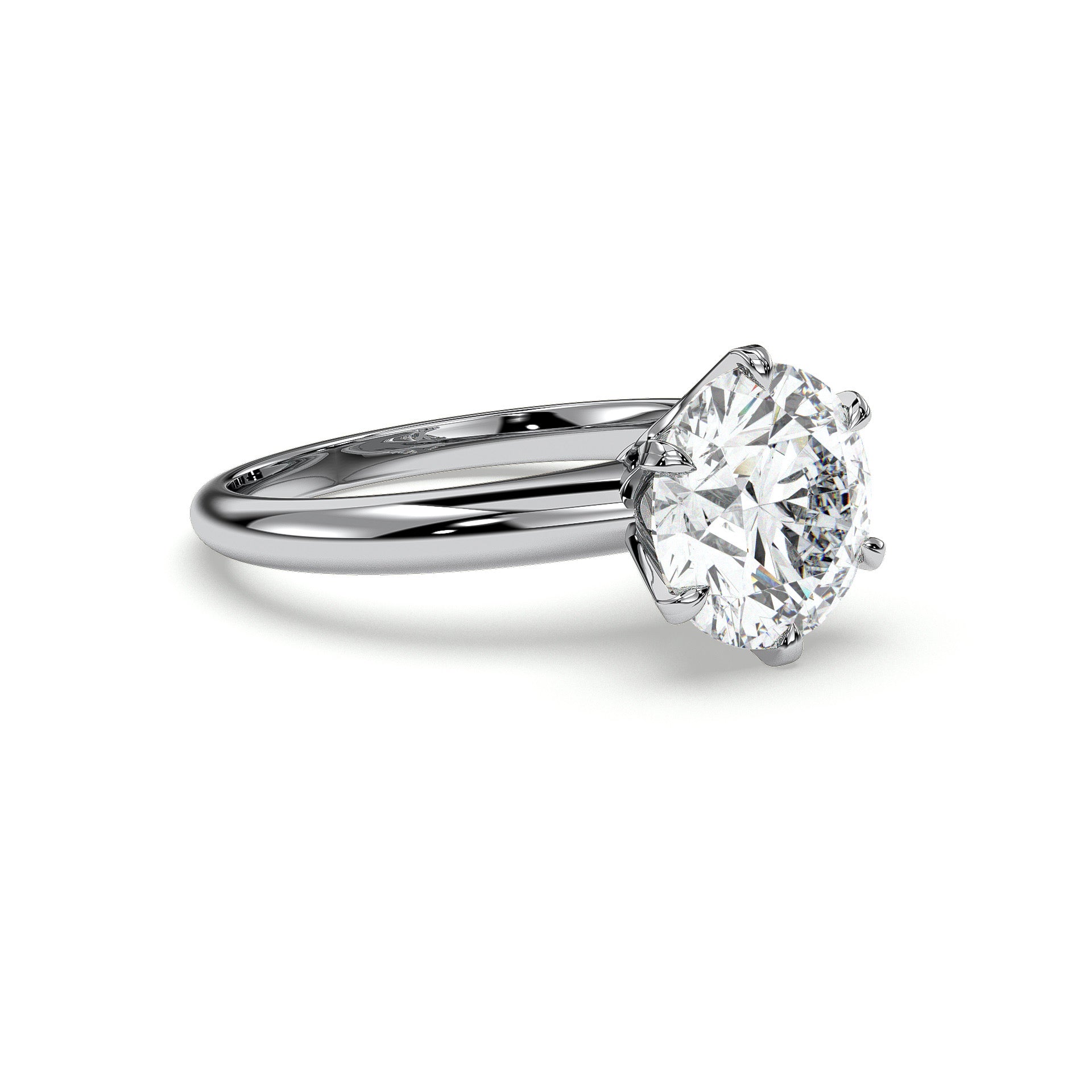 18K White Gold Vermeil / 3.00 CARAT
