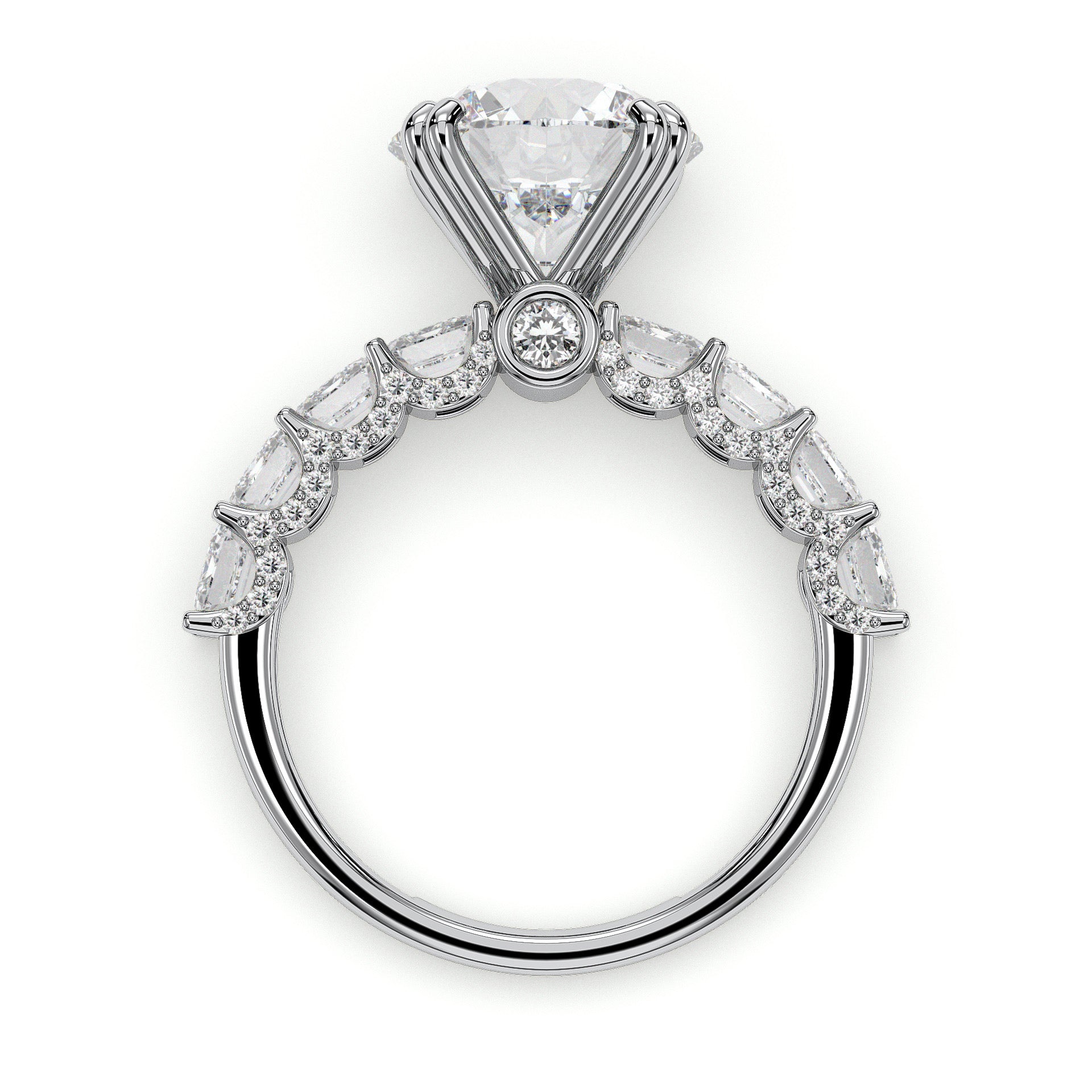 18K White Gold Vermeil