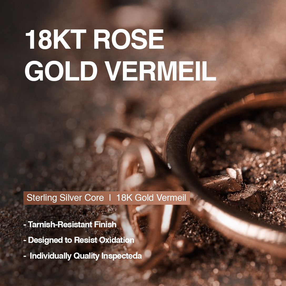 18K Rose Gold Vermeil