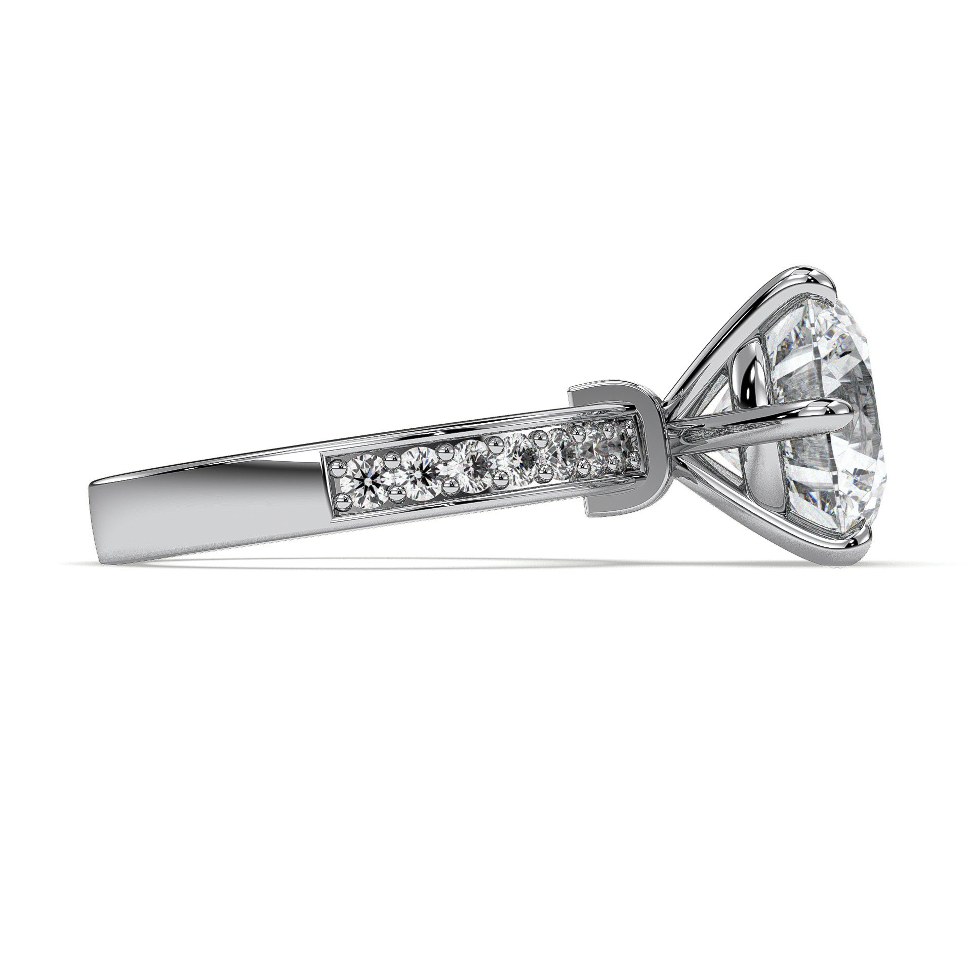 18K White Gold Vermeil / 5.00 CARAT