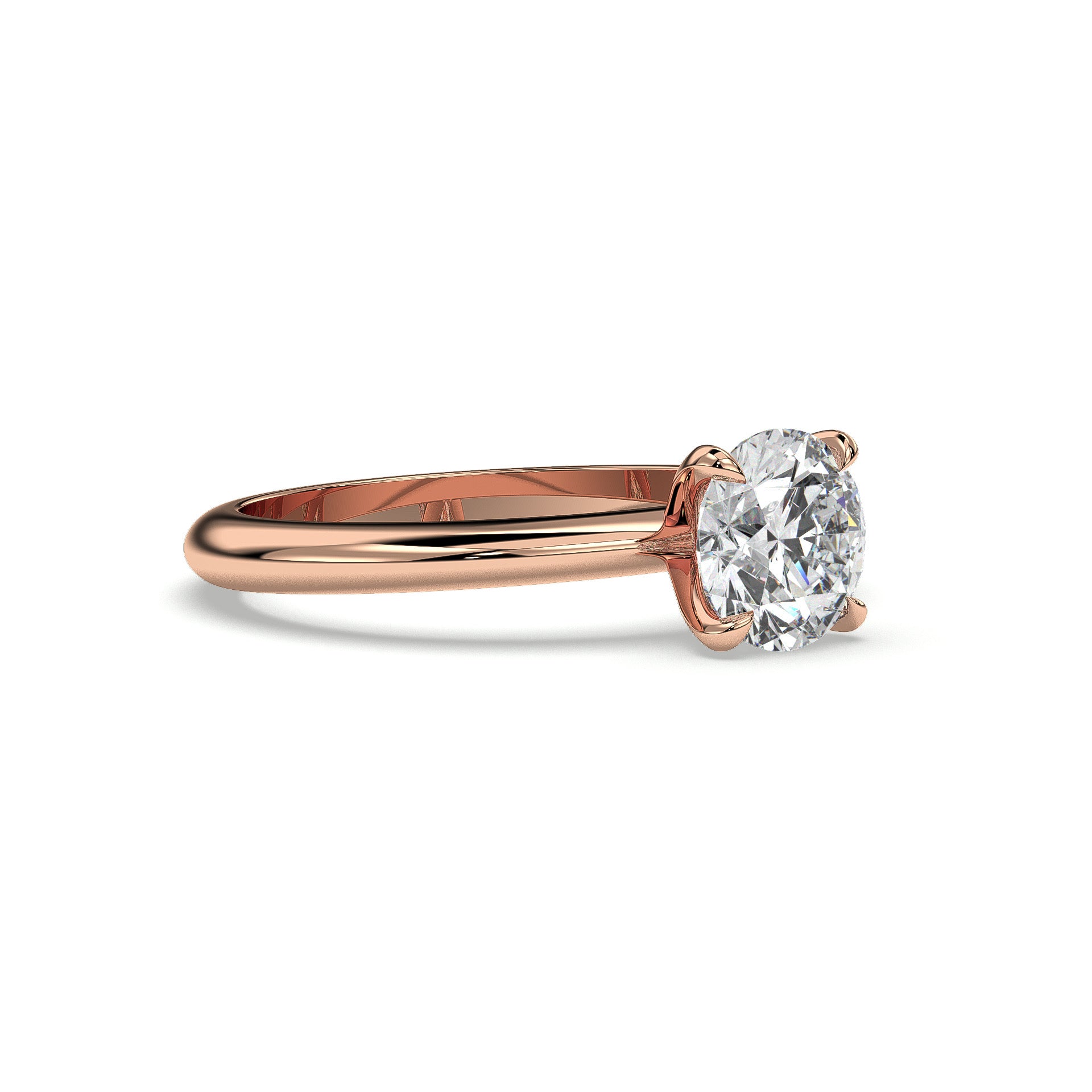 18K Rose Gold Vermeil / 1.00 CARAT