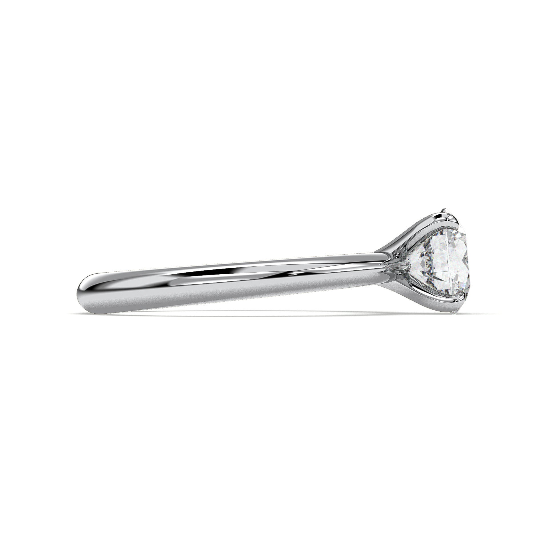 18K White Gold Vermeil / 1.00 CARAT