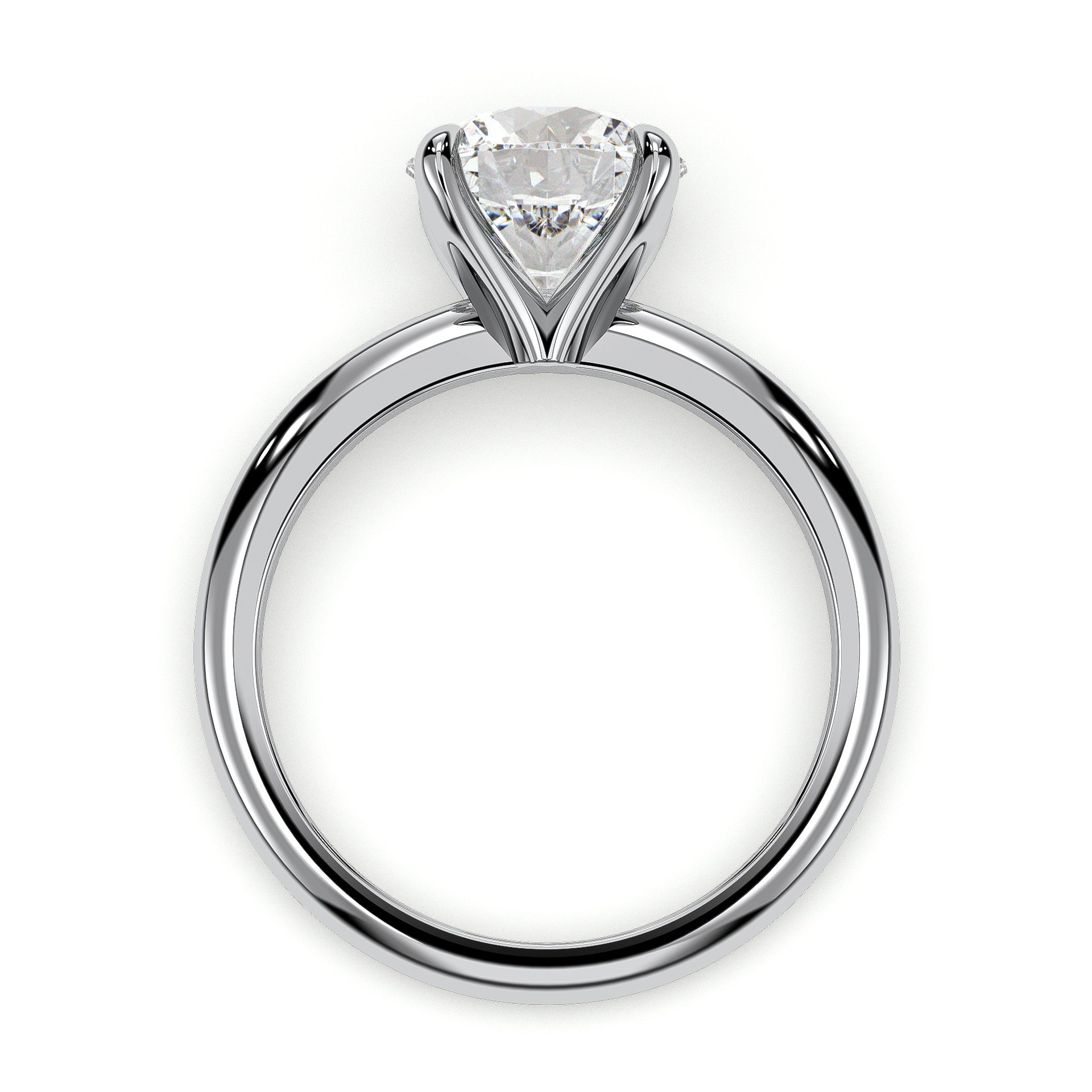 18K White Gold Vermeil / 2.00 CARAT