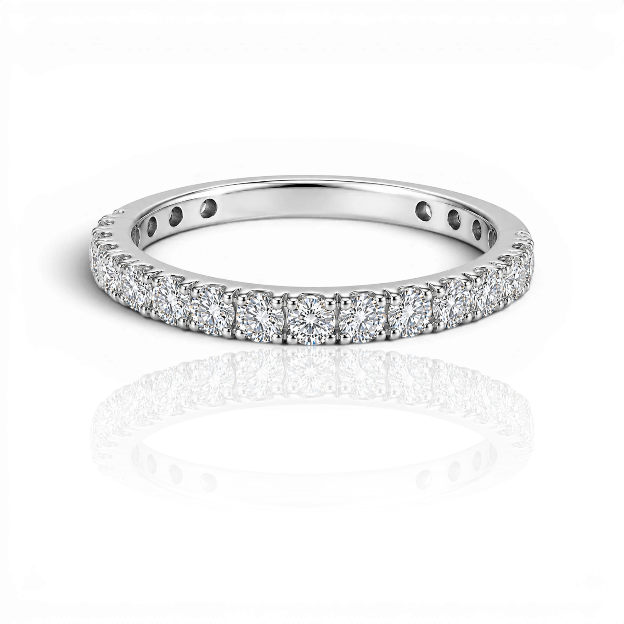18K White Gold Vermeil