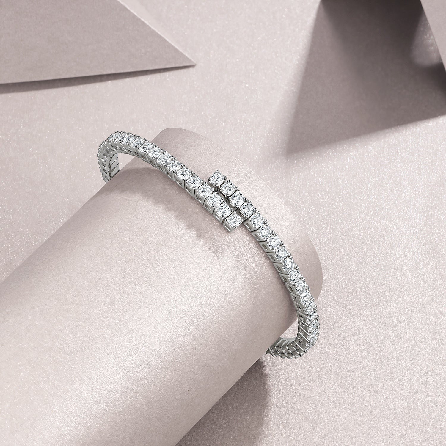 18K White Gold Vermeil