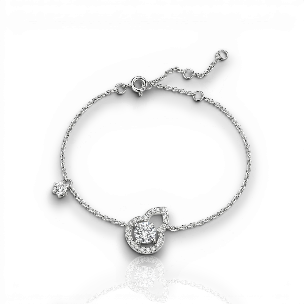 18K White Gold Vermeil