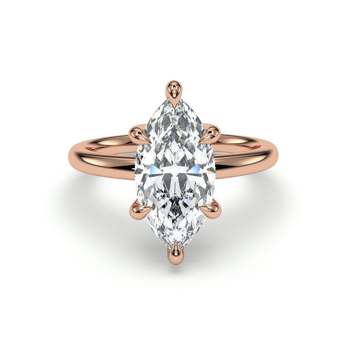 18K Rose Gold Vermeil / 3.00 CARAT