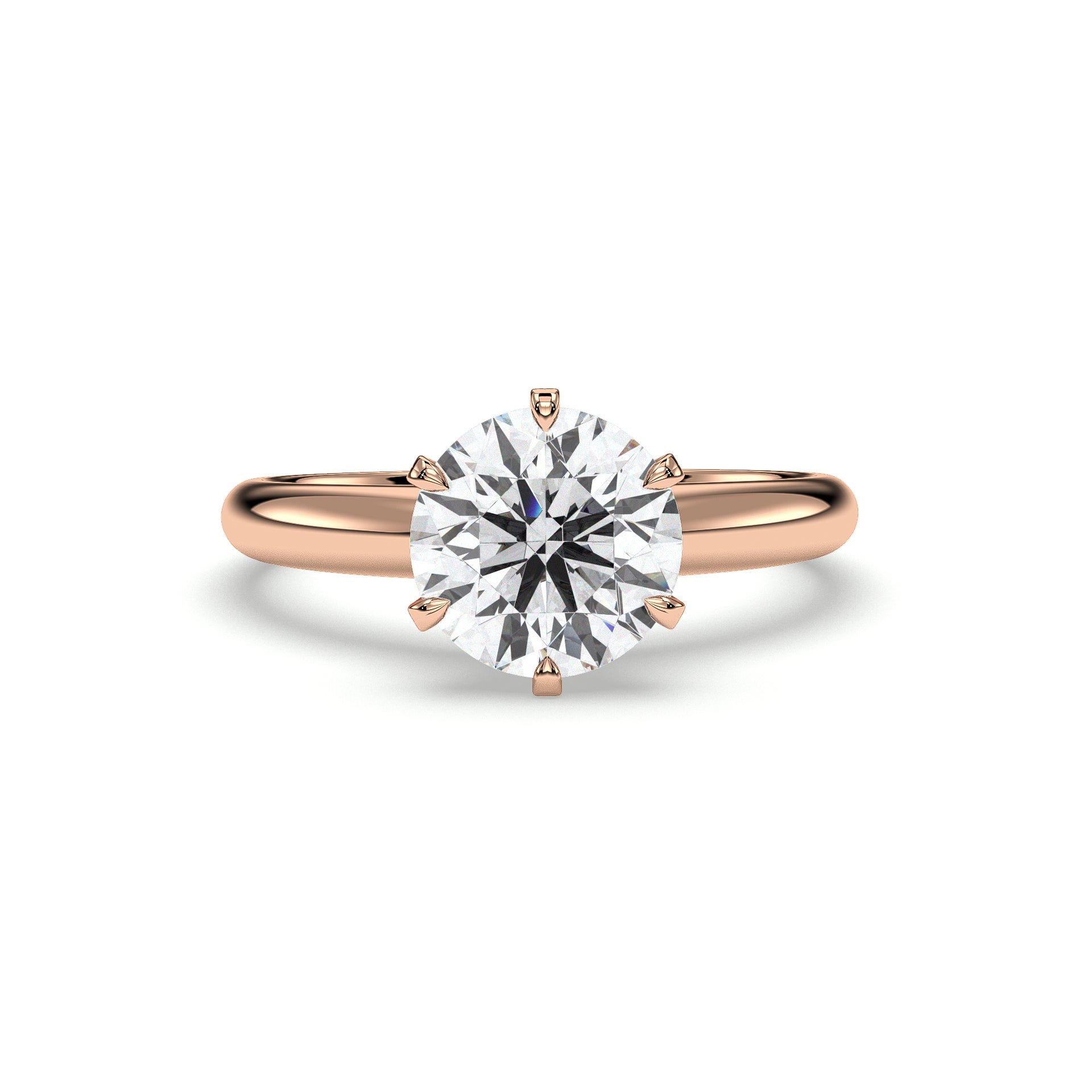 18K Rose Gold Vermeil / 2.00 CARAT