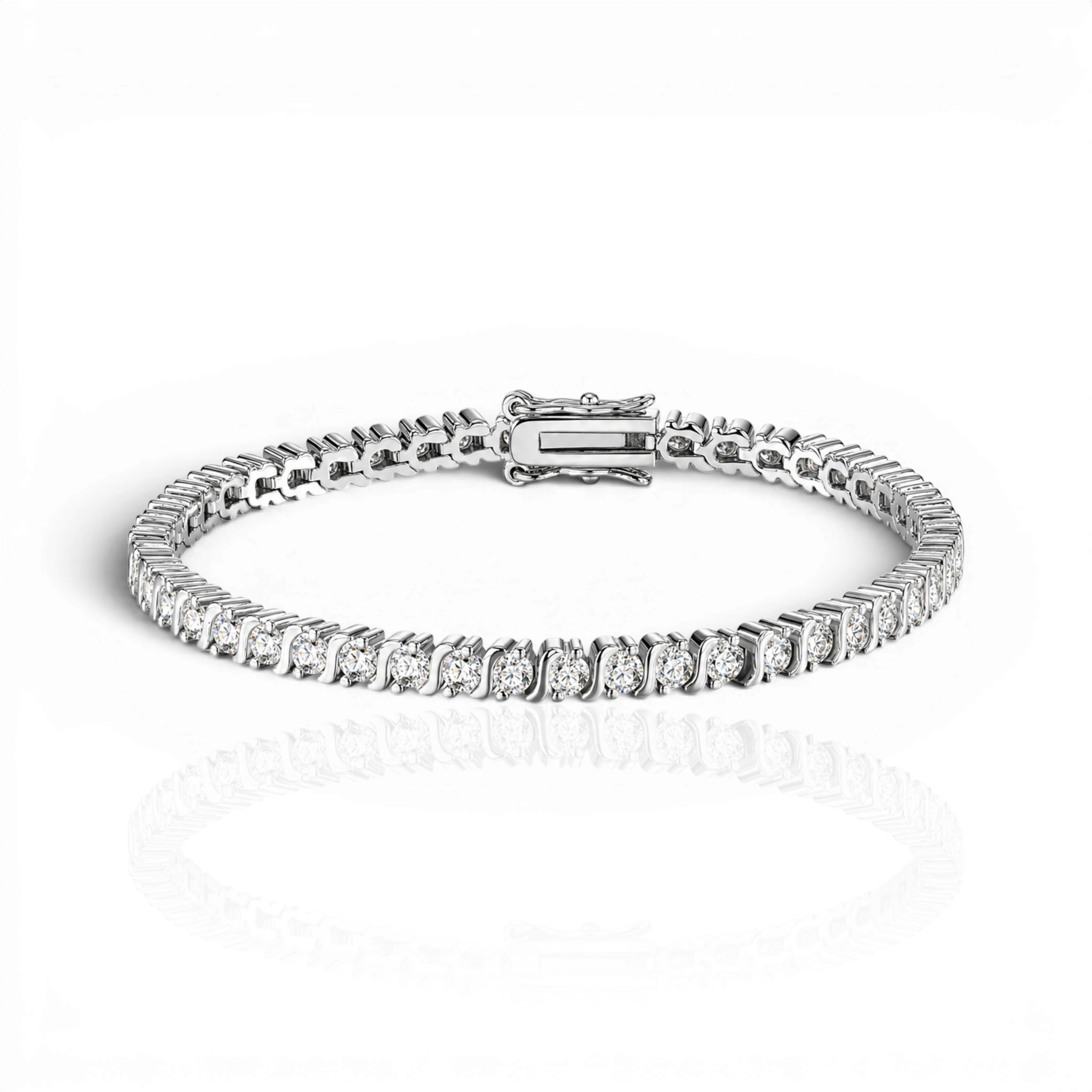 18K White Gold Vermeil