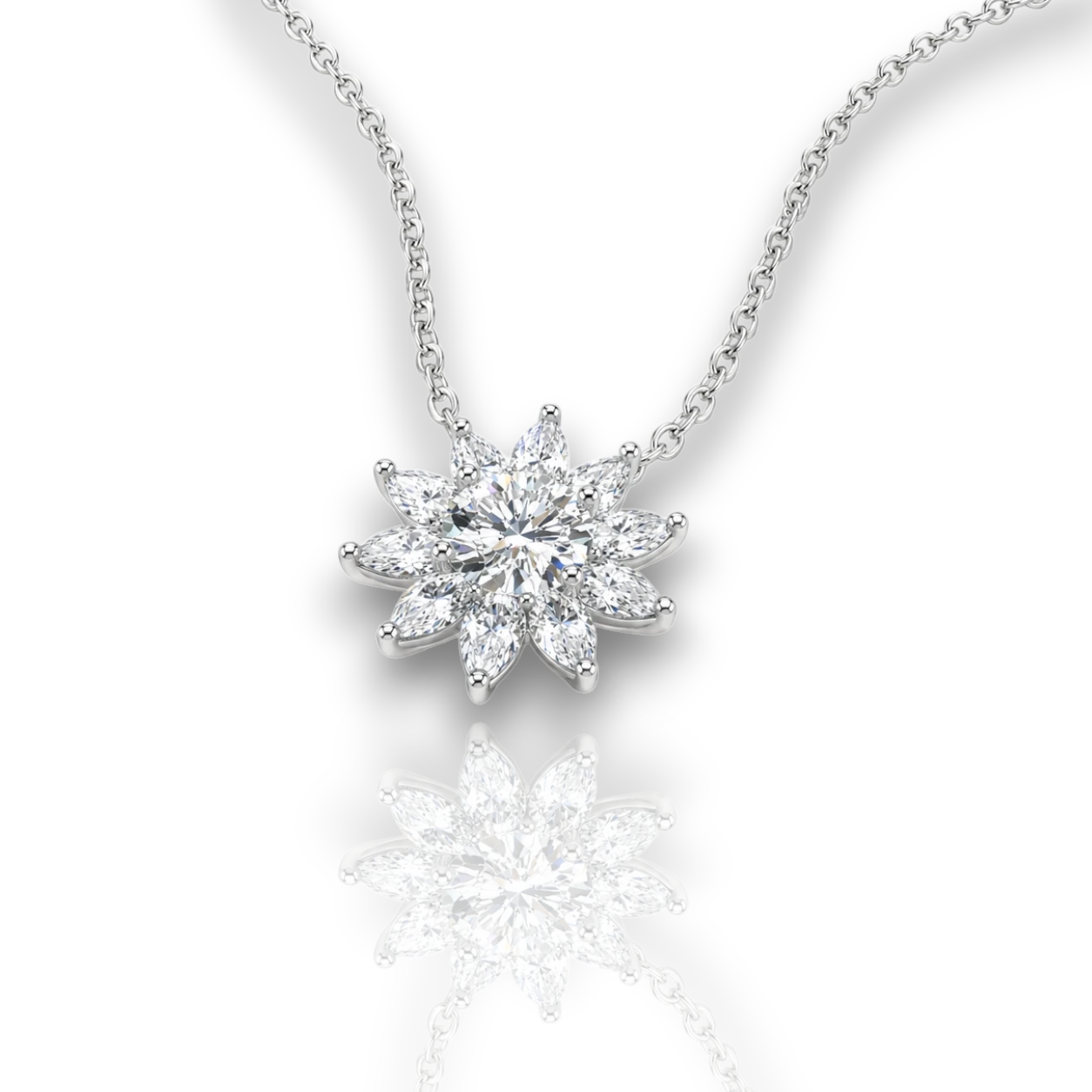 18K White Gold Vermeil