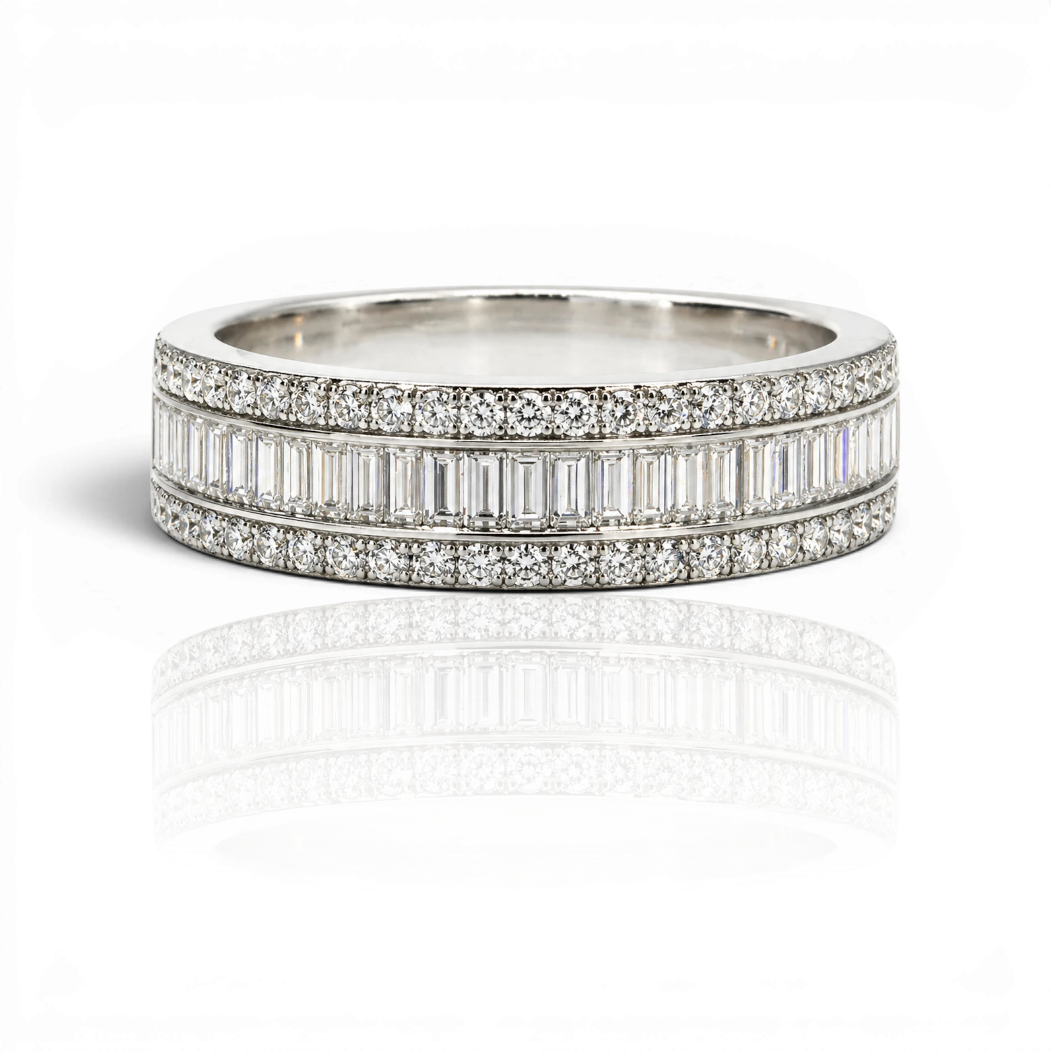 18K White Gold Vermeil