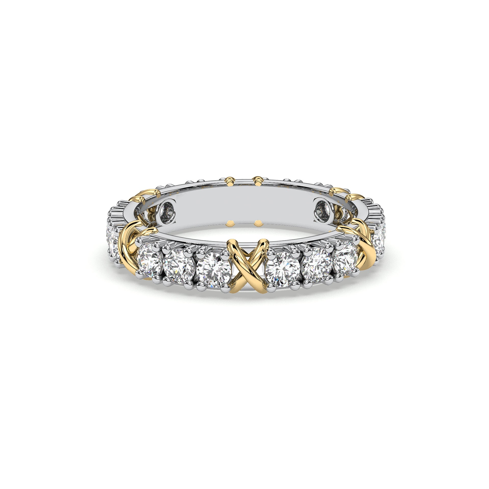 18K White Gold Vermeil
