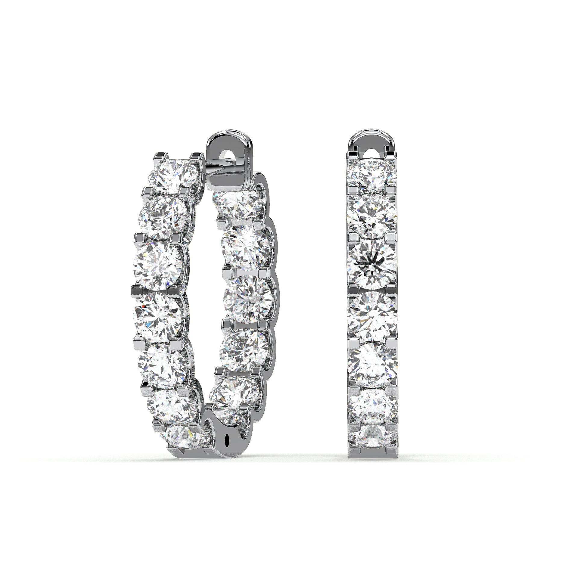 18K White Gold Vermeil