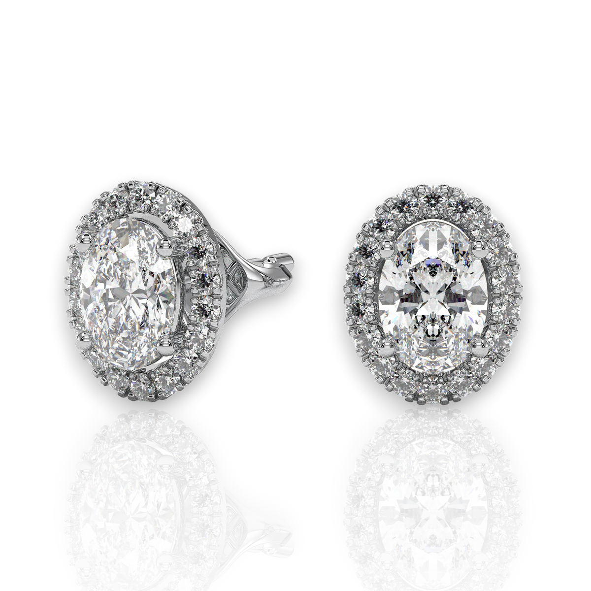 18K White Gold Vermeil / 1.00 CARAT