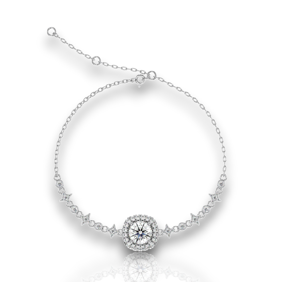 18K White Gold Vermeil