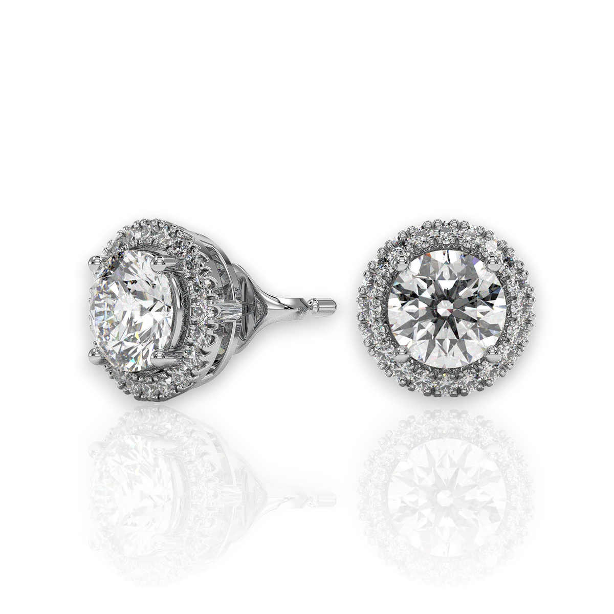 18K White Gold Vermeil