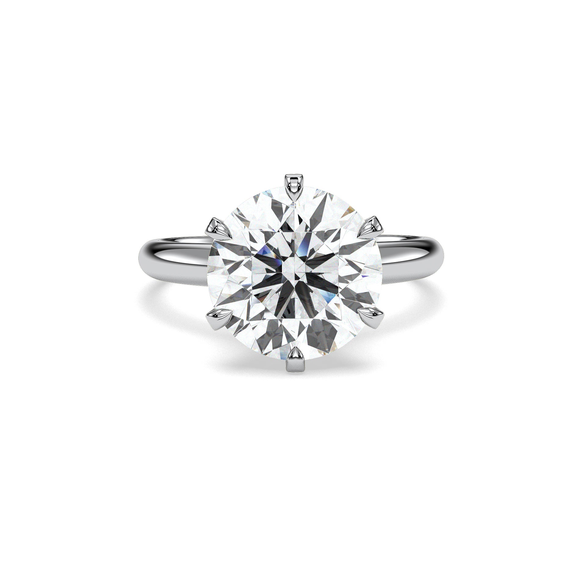 18K White Gold Vermeil / 5.00 CARAT