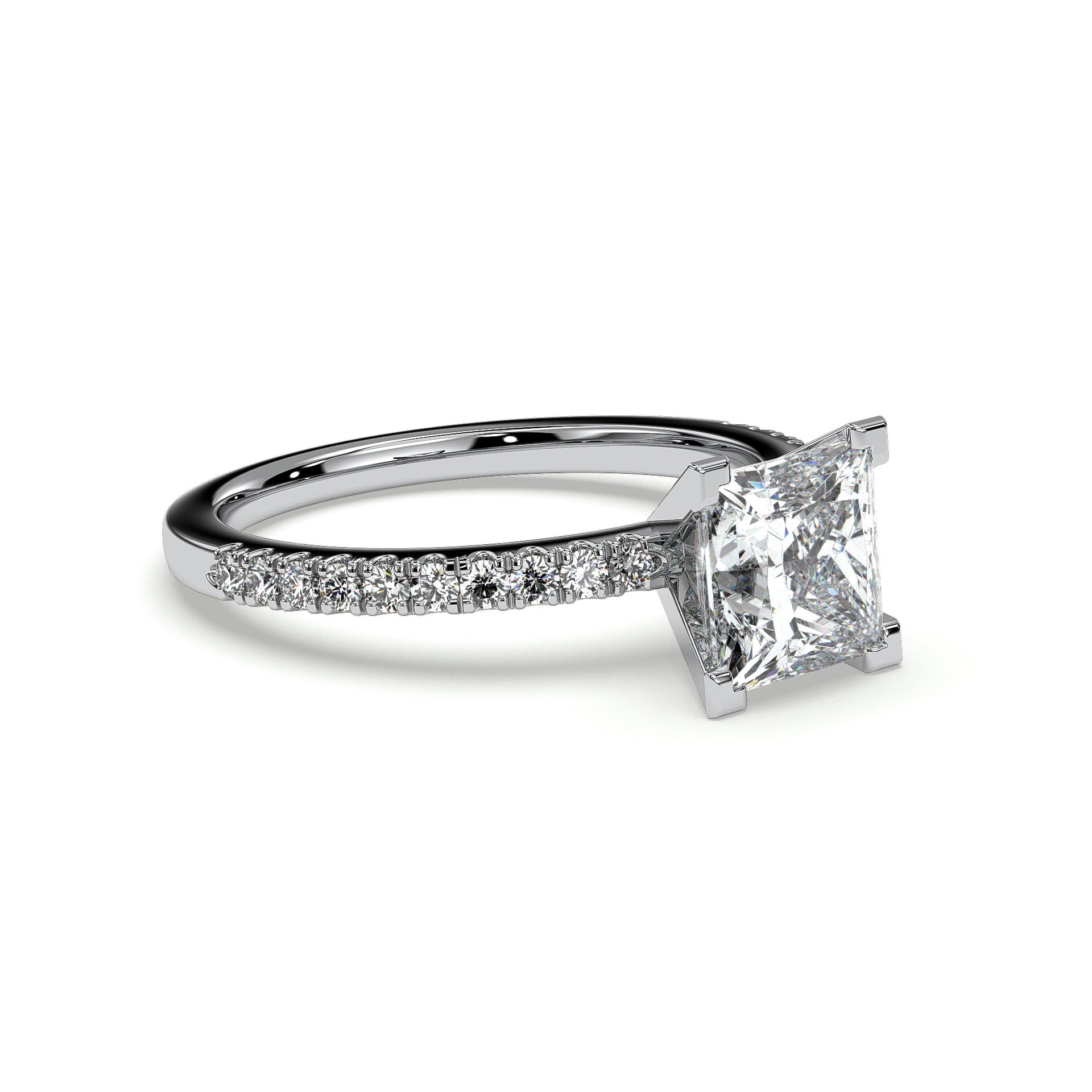 18K White Gold Vermeil