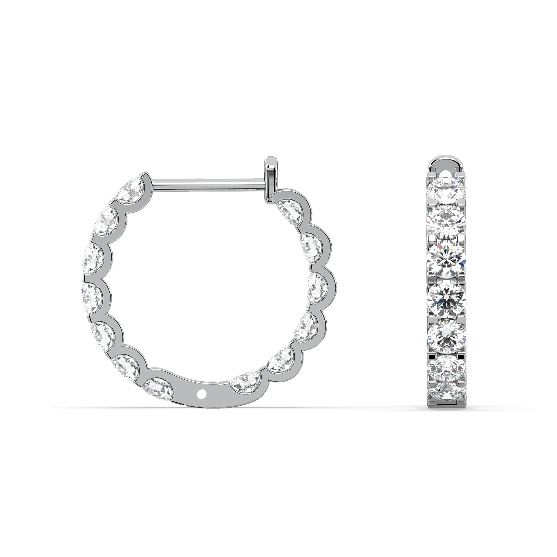 18K White Gold Vermeil