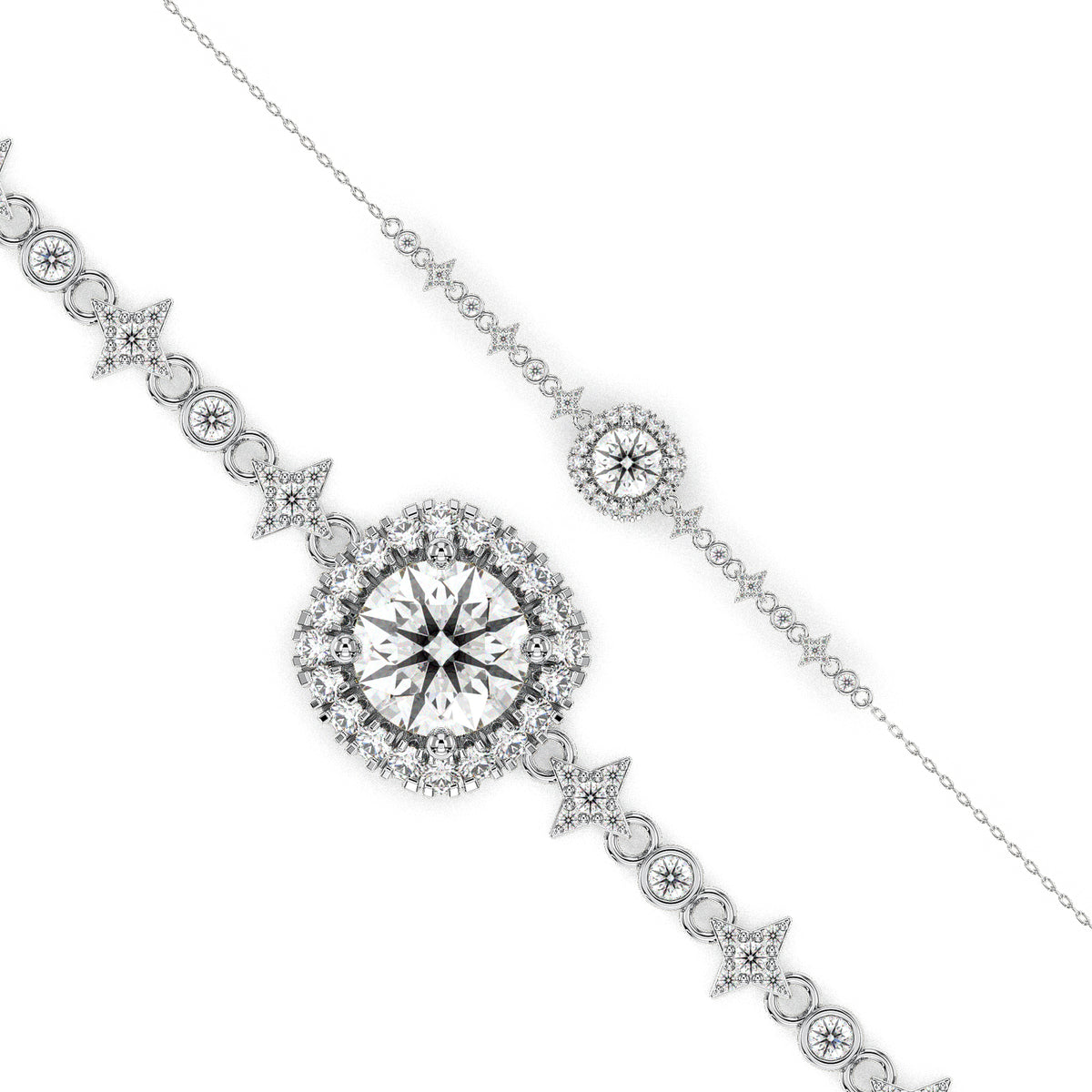 18K White Gold Vermeil