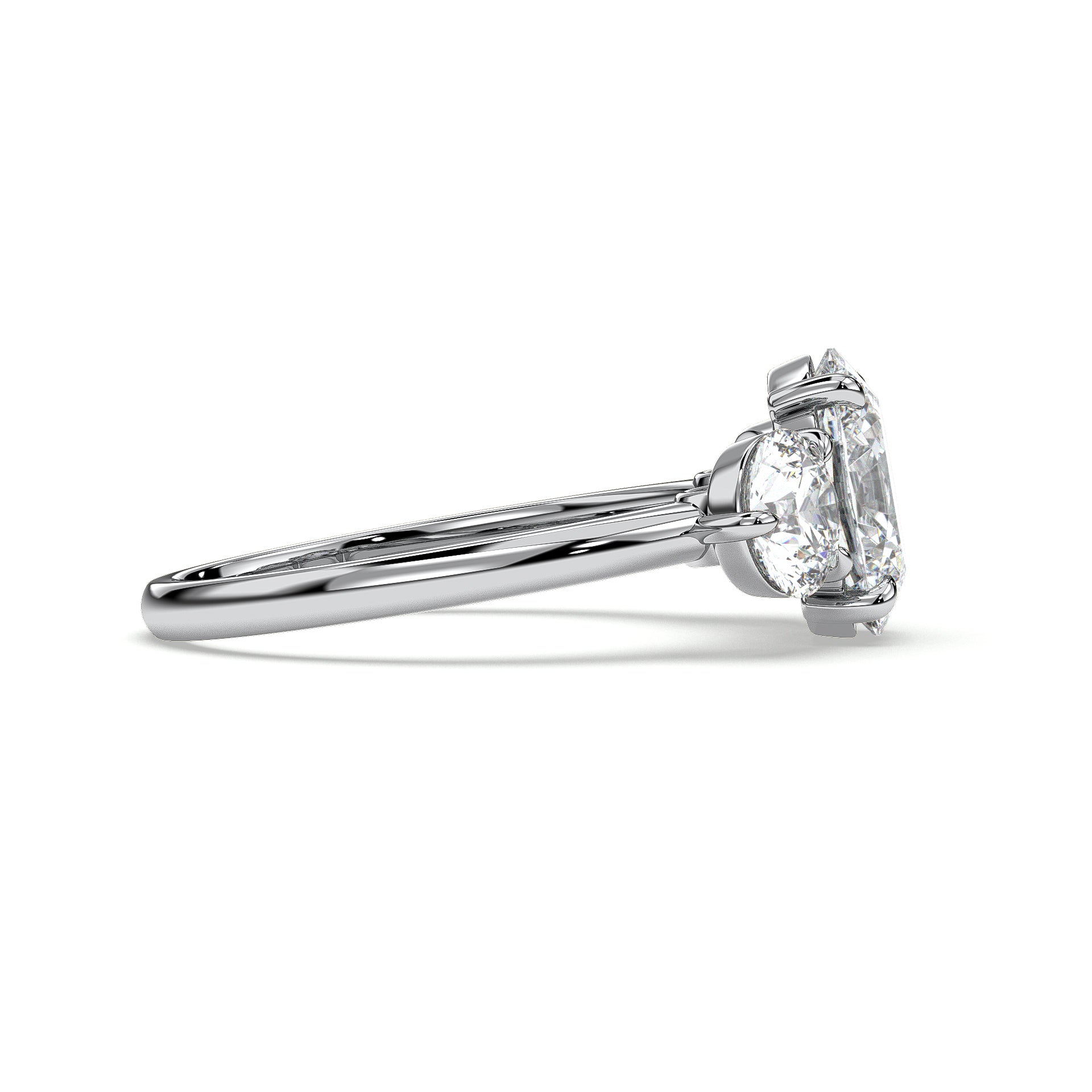 18K White Gold Vermeil
