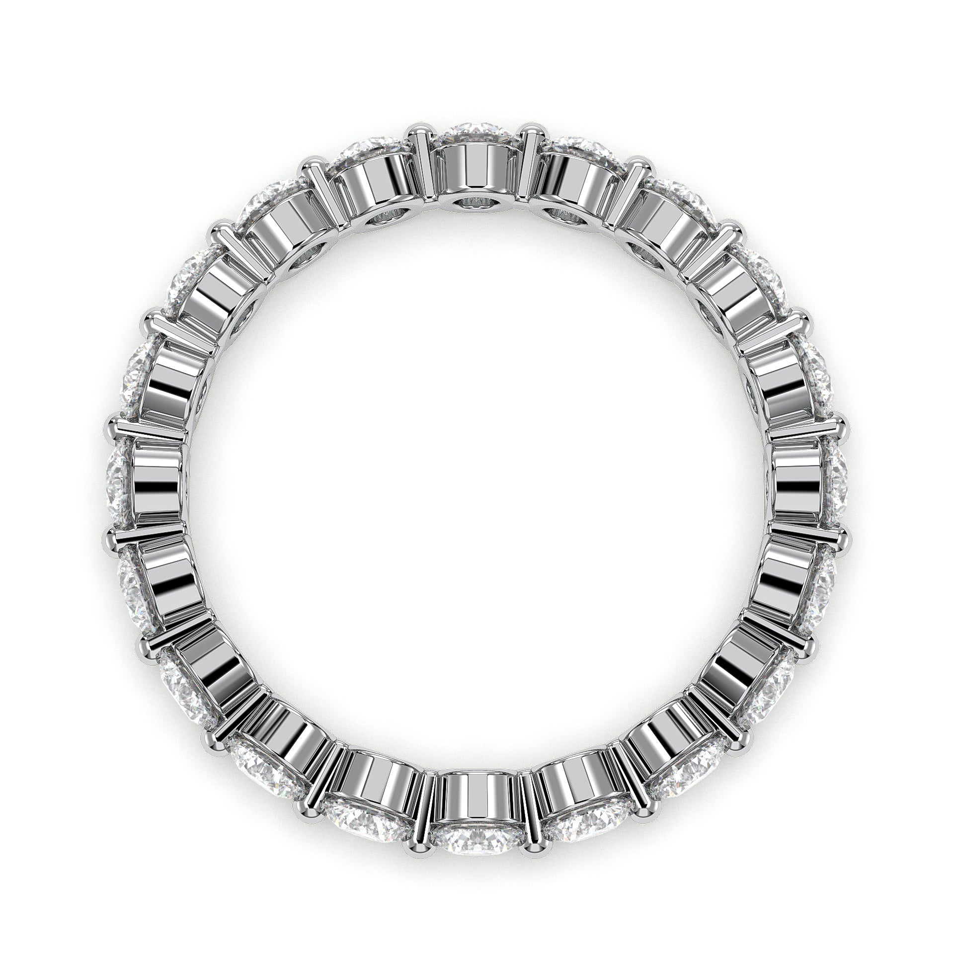 18K White Gold Vermeil