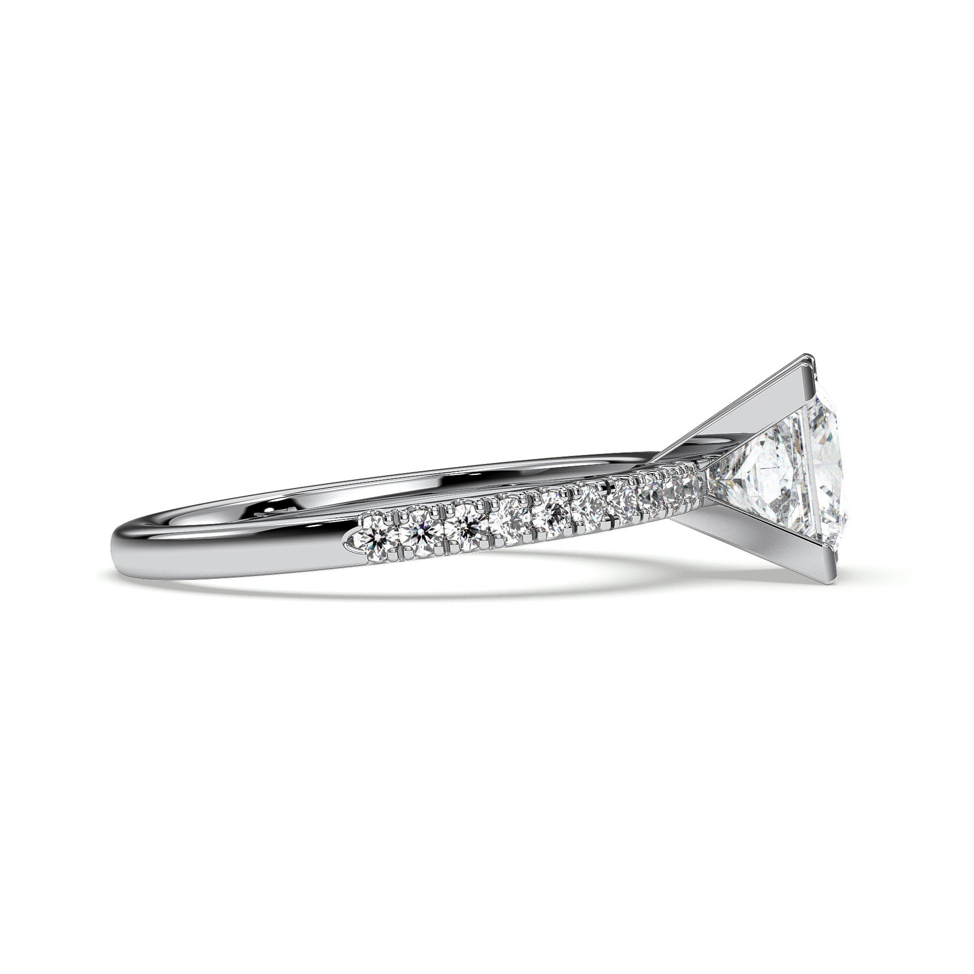 18K White Gold Vermeil