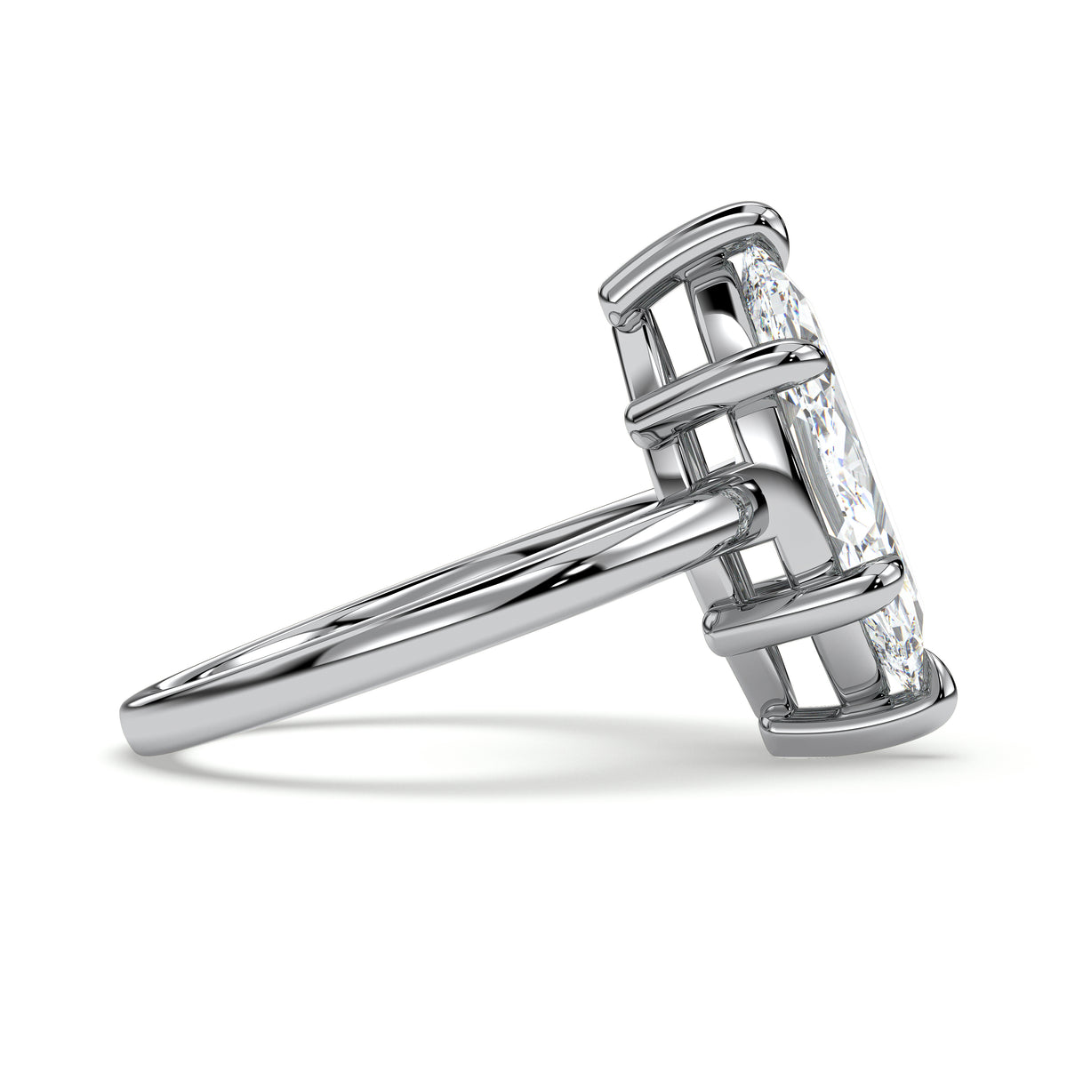 18K White Gold Vermeil / 3.00 CARAT