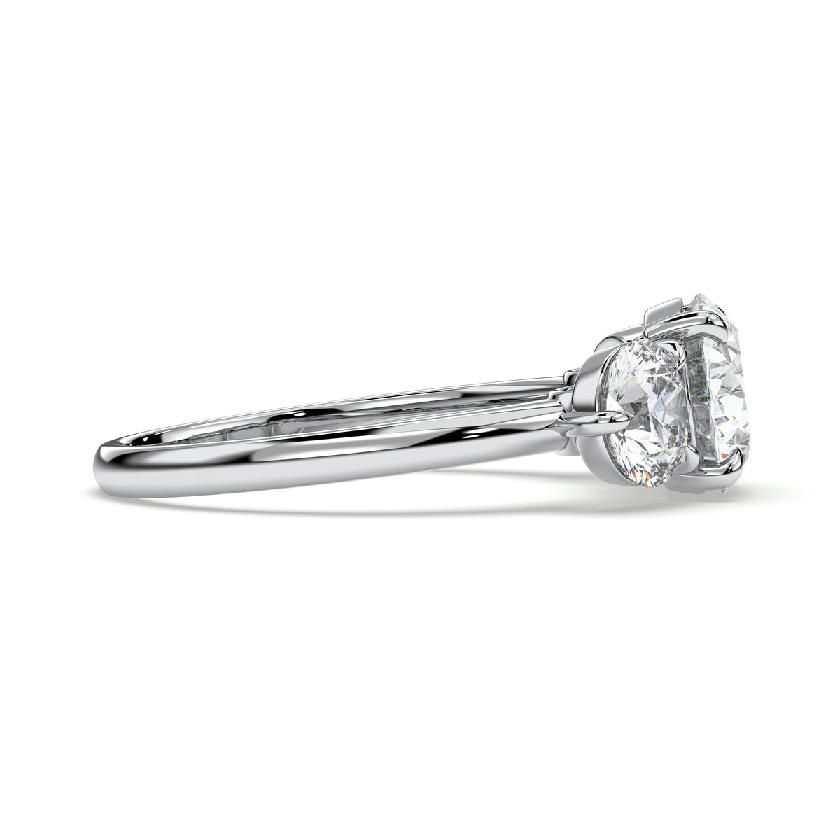 18K White Gold Vermeil