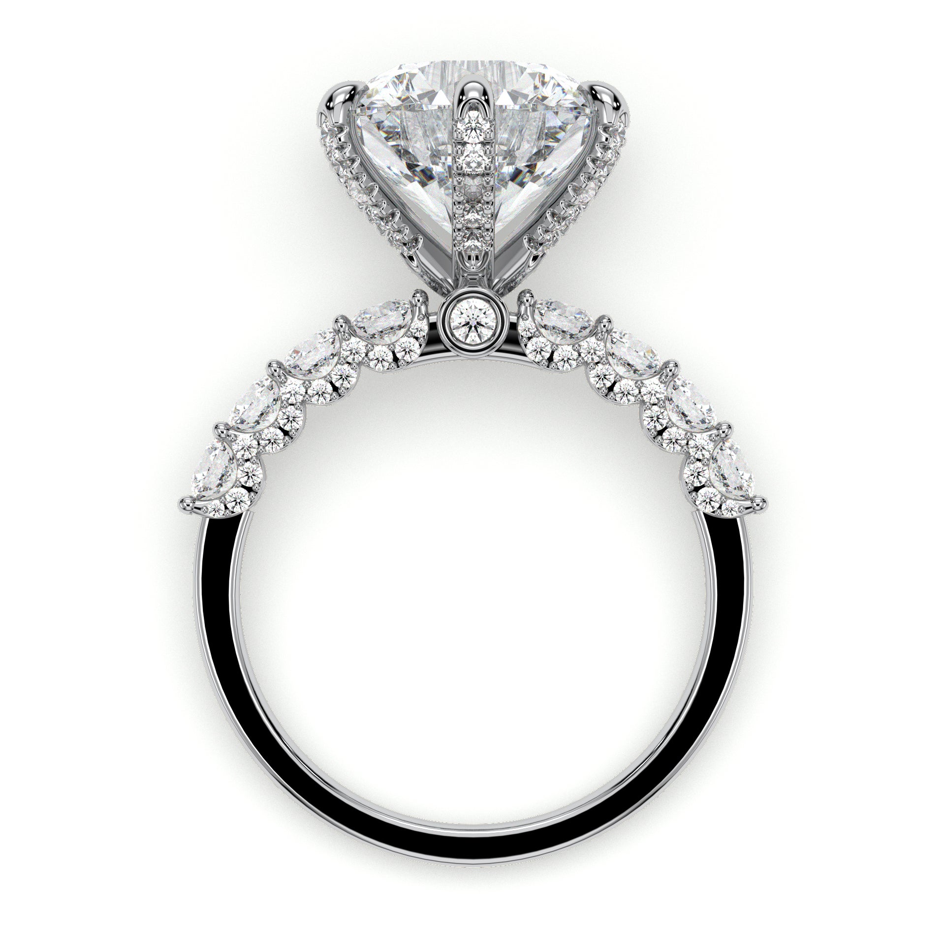18K White Gold Vermeil / 5.00 CARAT
