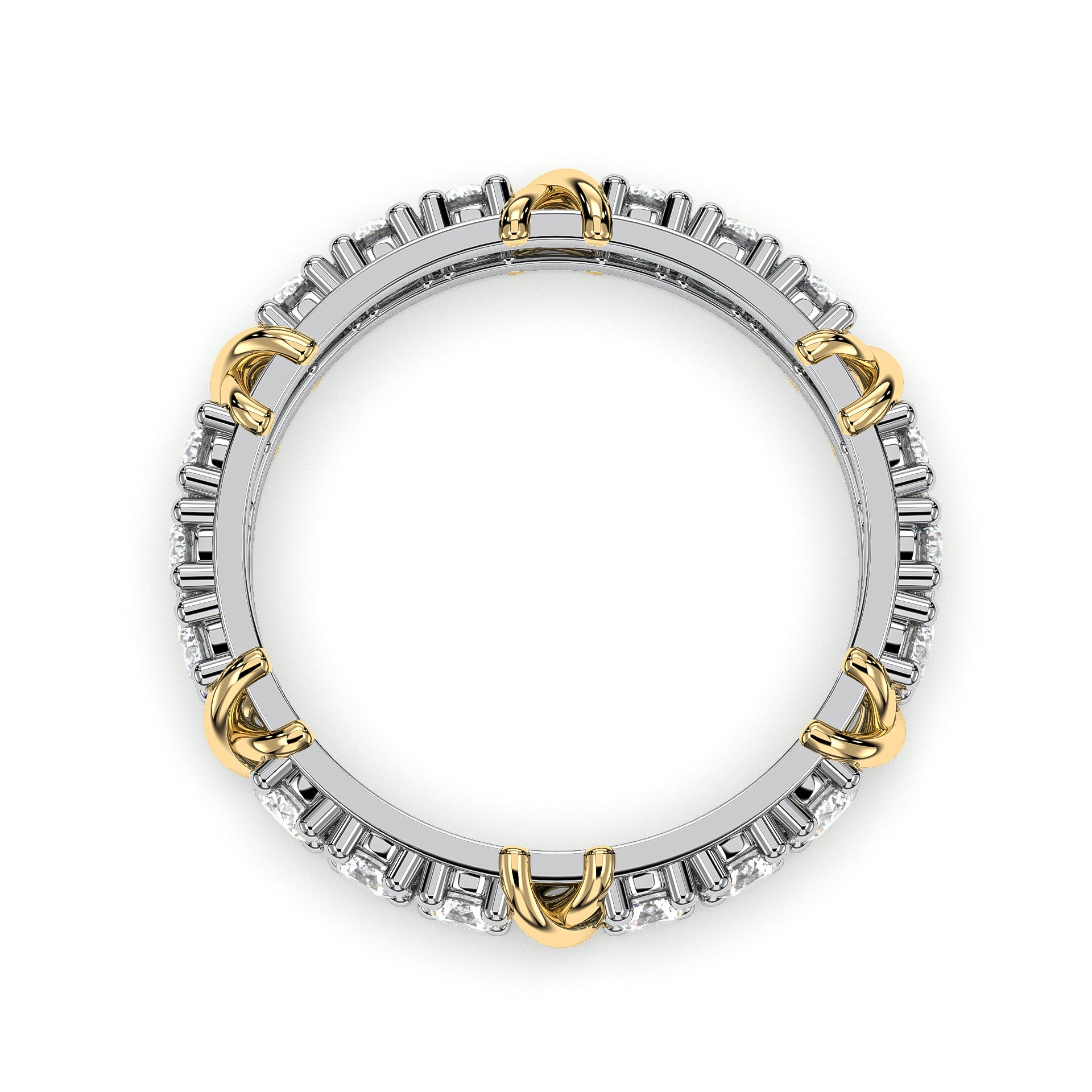 18K White Gold Vermeil