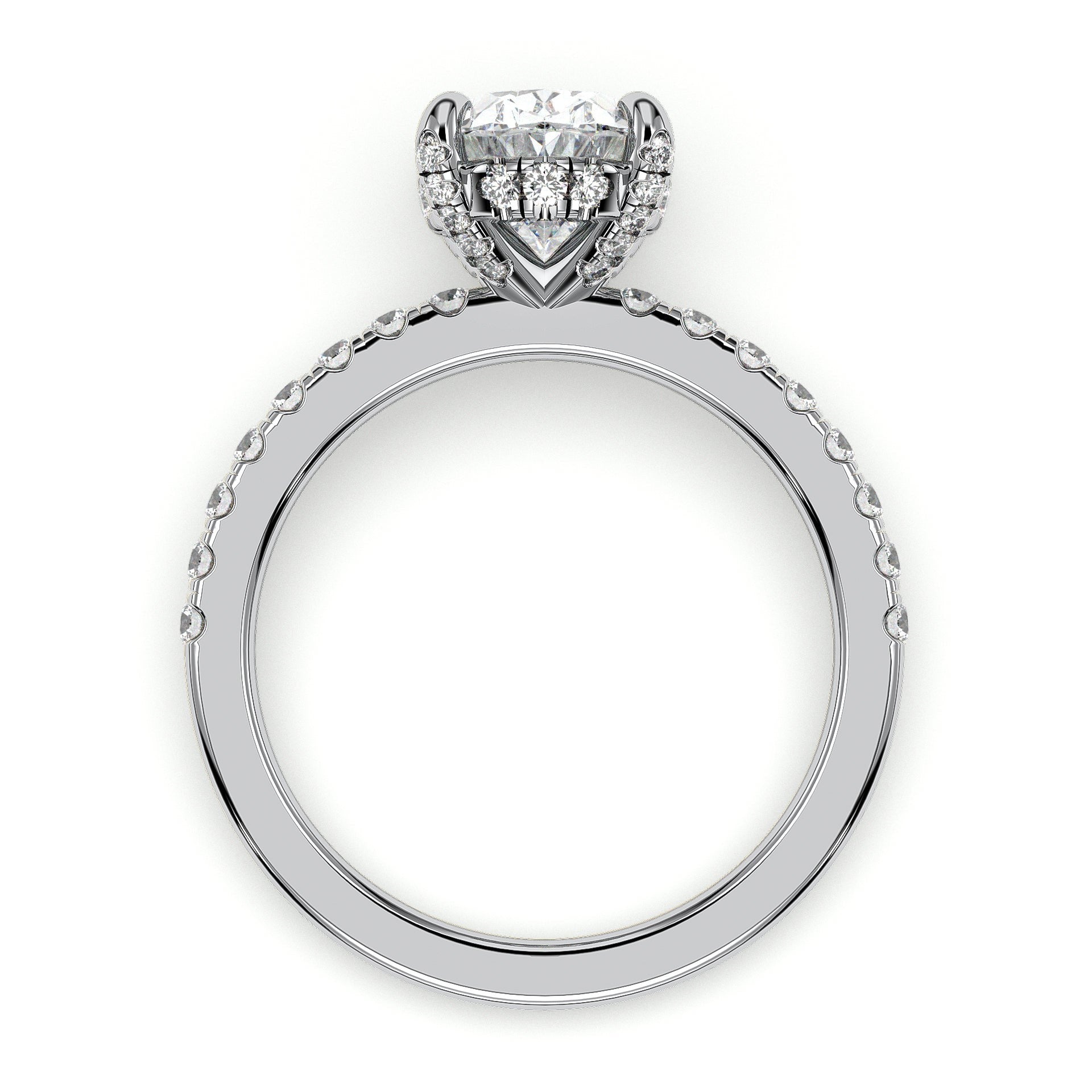 18K White Gold Vermeil