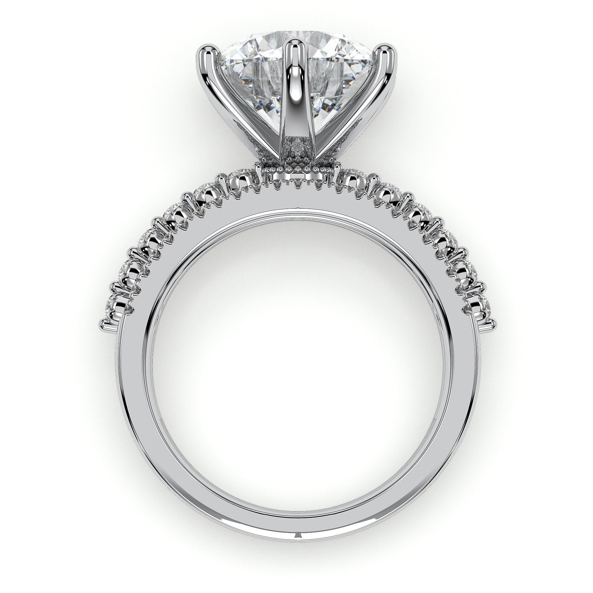 18K White Gold Vermeil