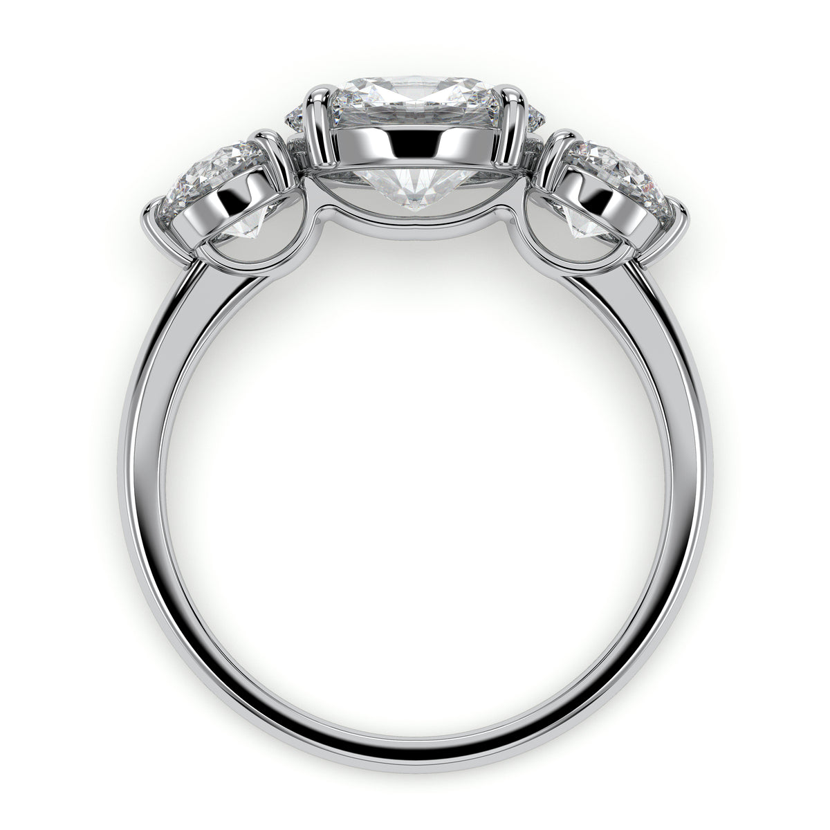 18K White Gold Vermeil