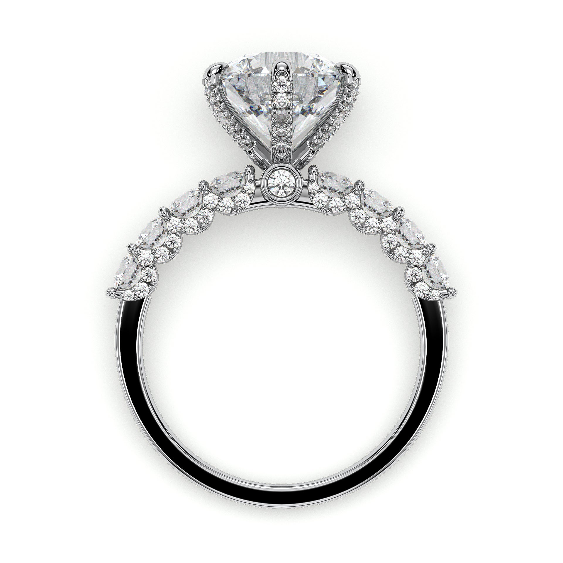 18K White Gold Vermeil / 3.00 CARAT