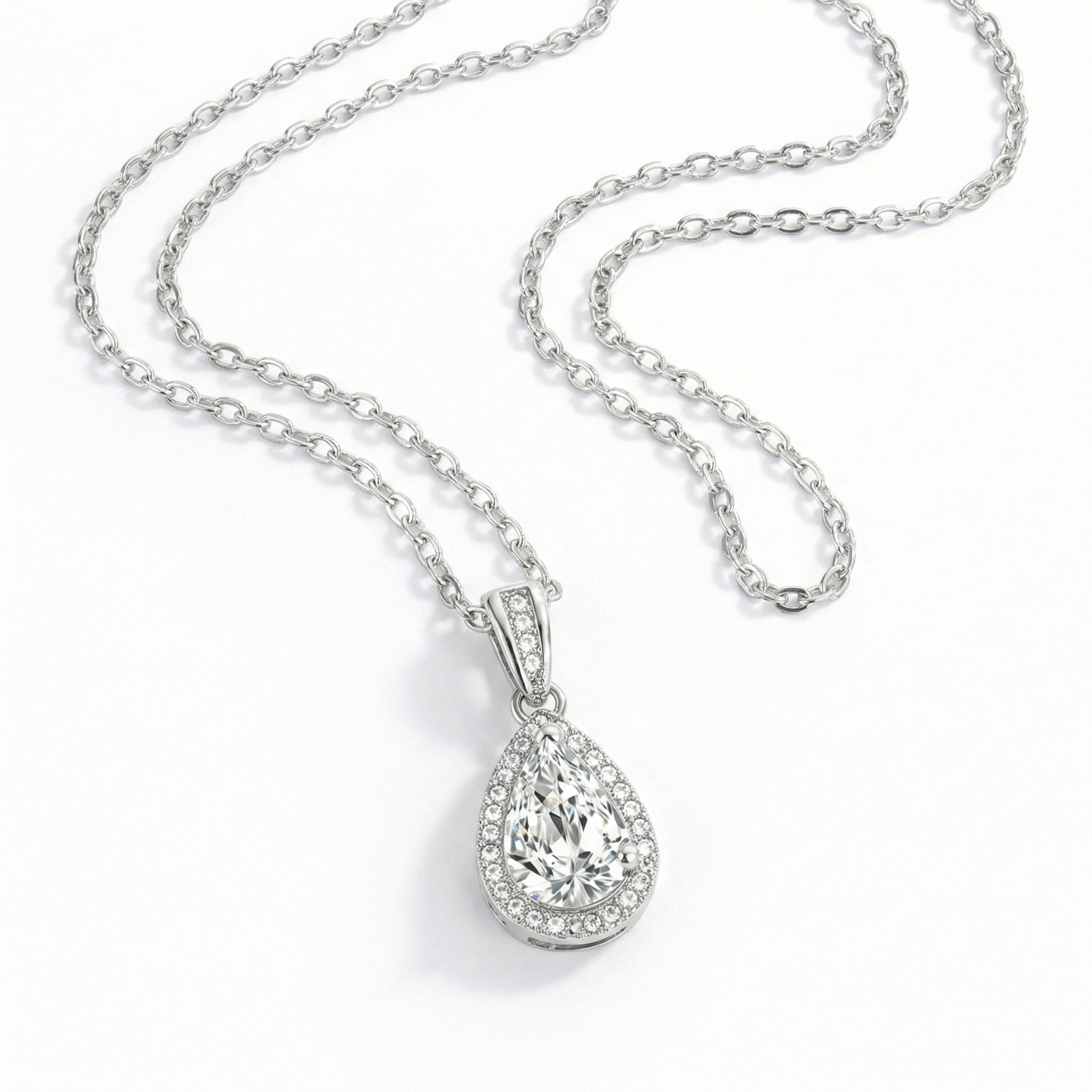 18K White Gold Vermeil