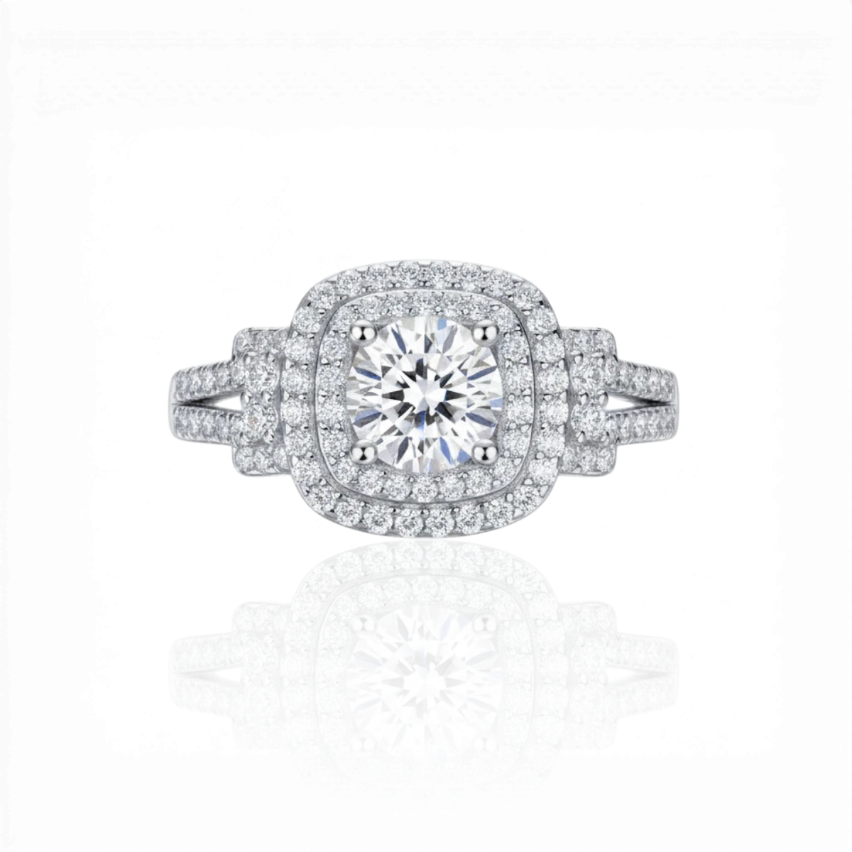 18K White Gold Vermeil