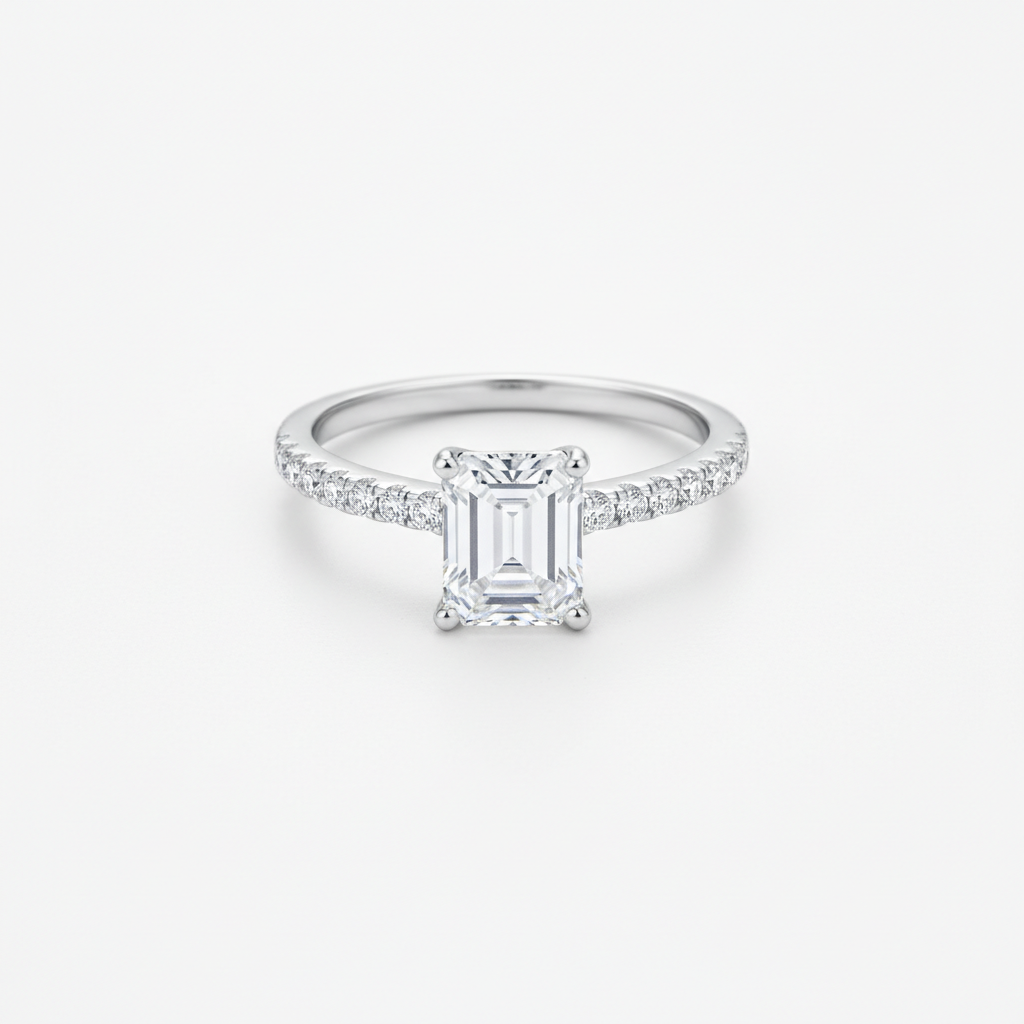 Émeraude Discrète Ring