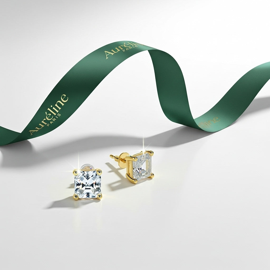 Carré Stud Earrings