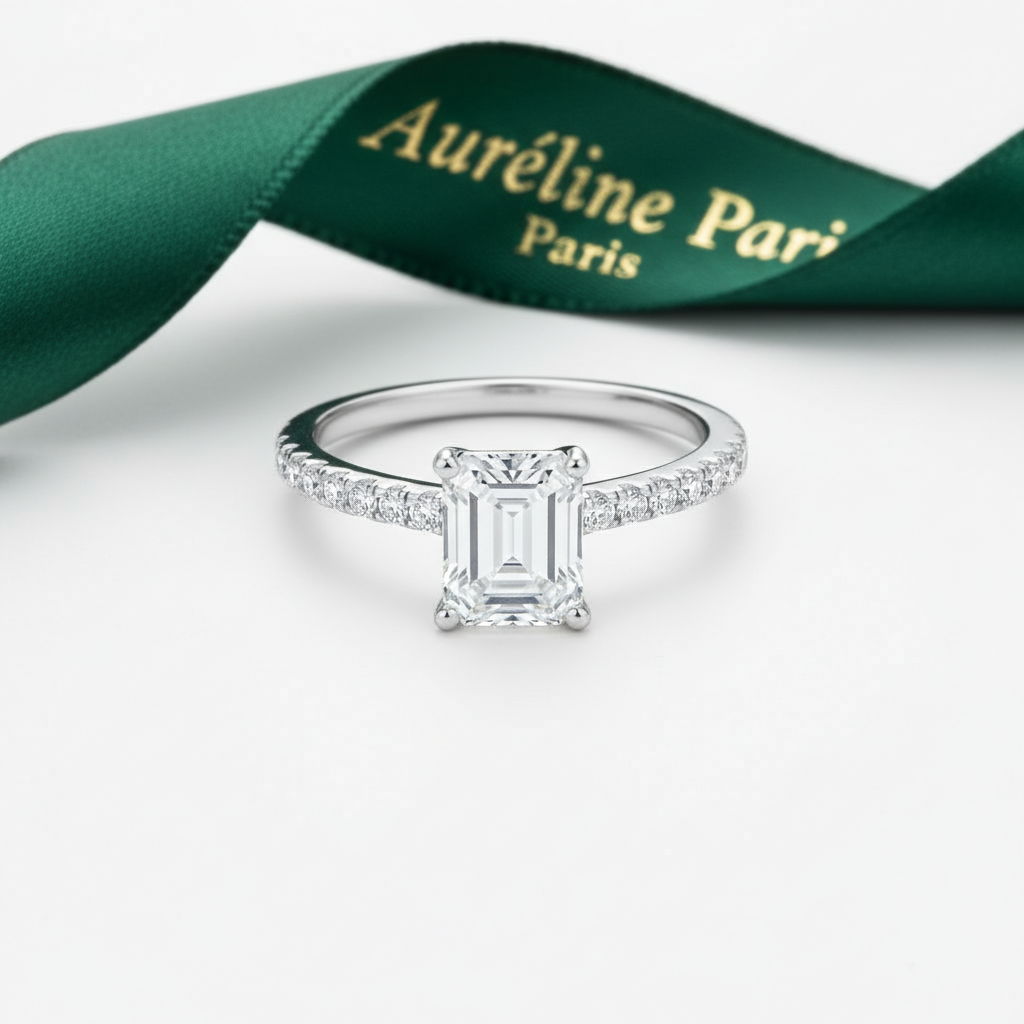 Émeraude Discrète Ring