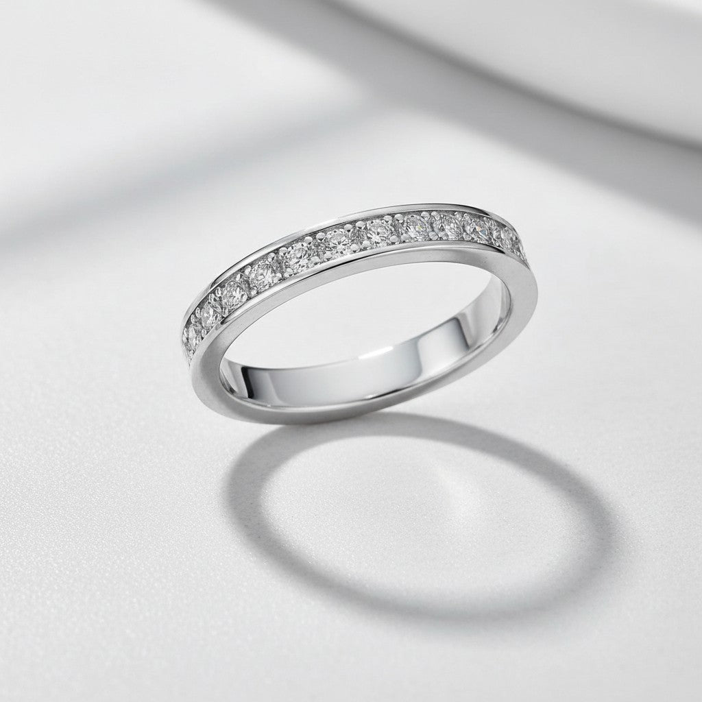 18K White Gold Vermeil