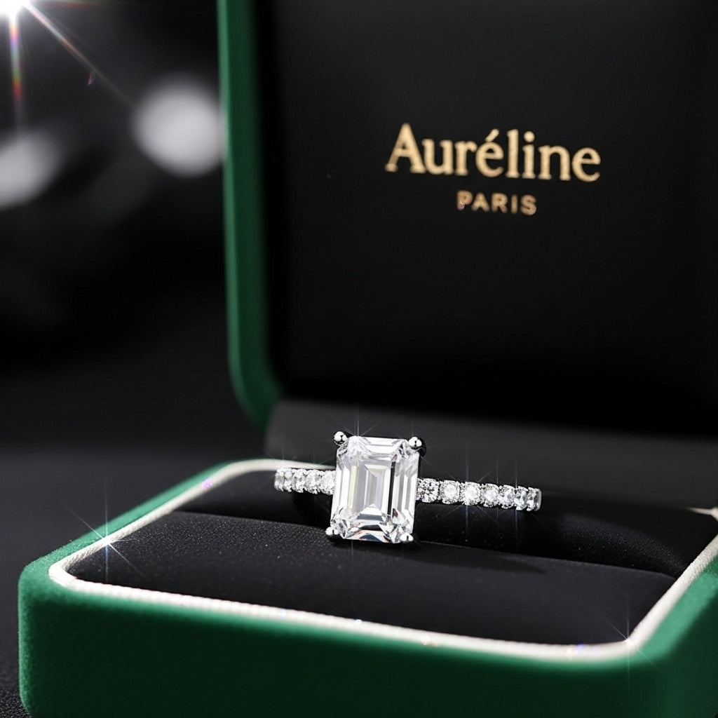 Émeraude Discrète Ring