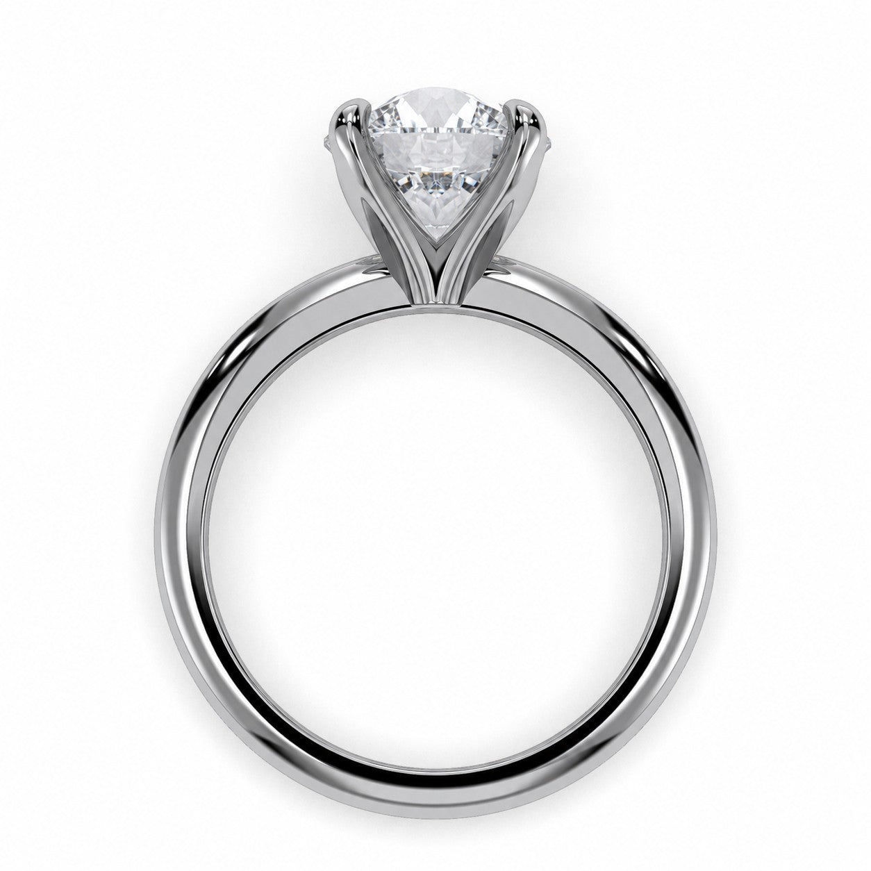 18K White Gold Vermeil / 1.00 CARAT