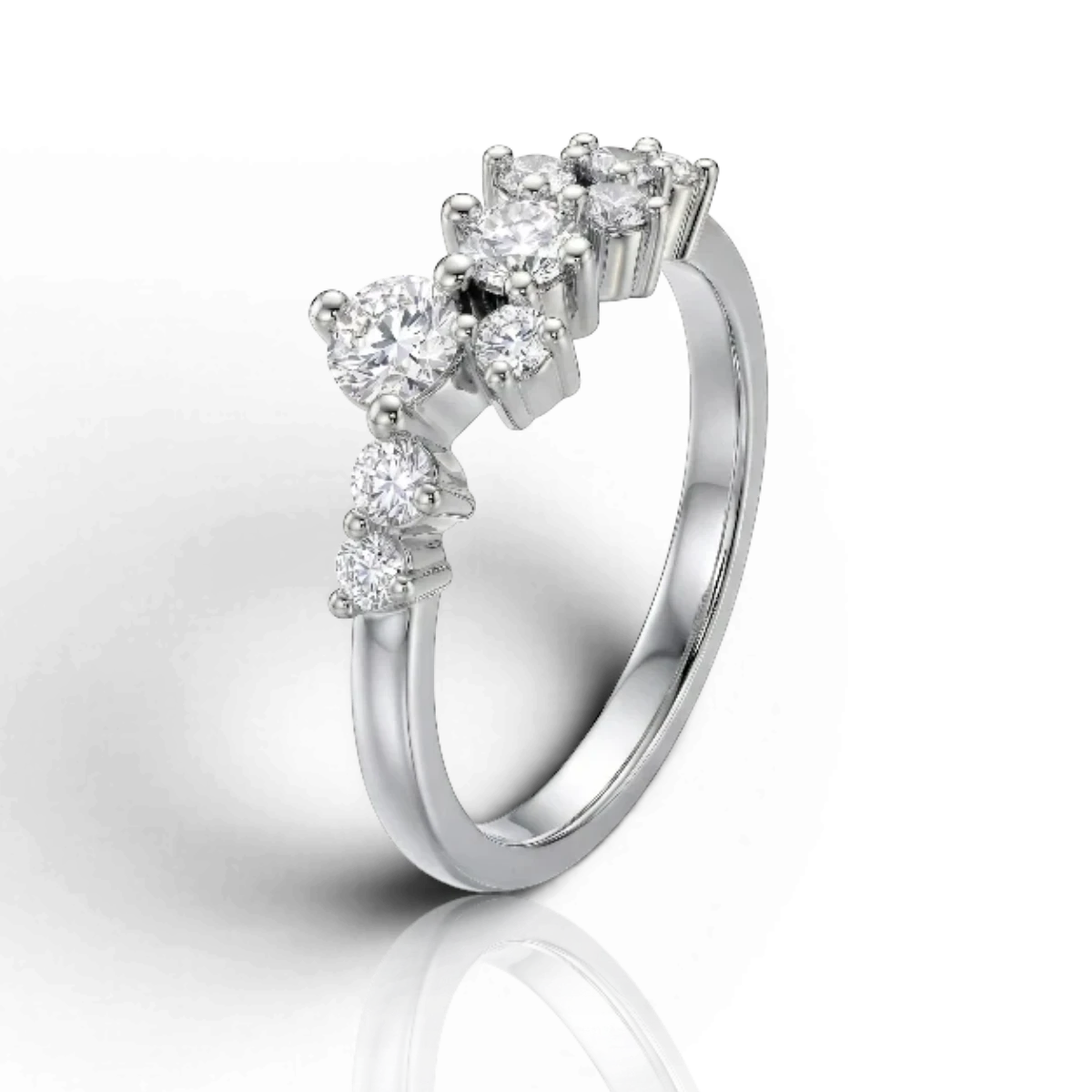 18K White Gold Vermeil