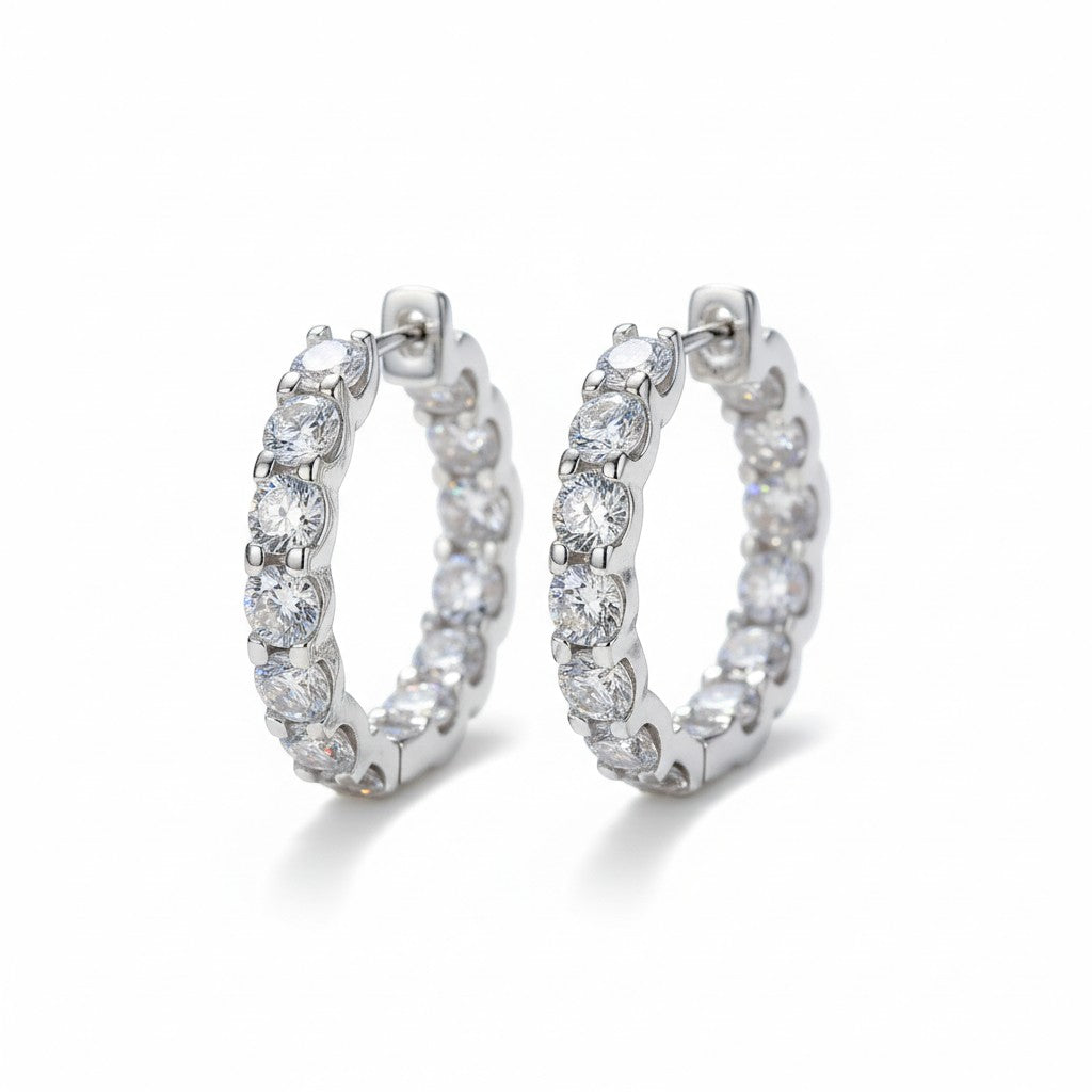 18K White Gold Vermeil