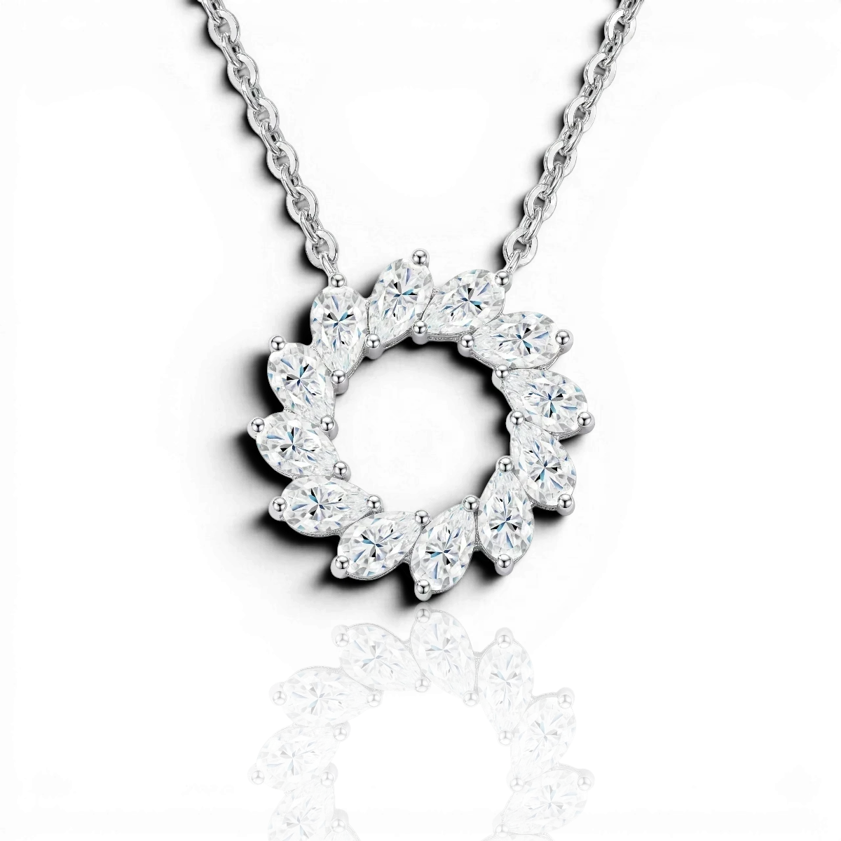 18K White Gold Vermeil