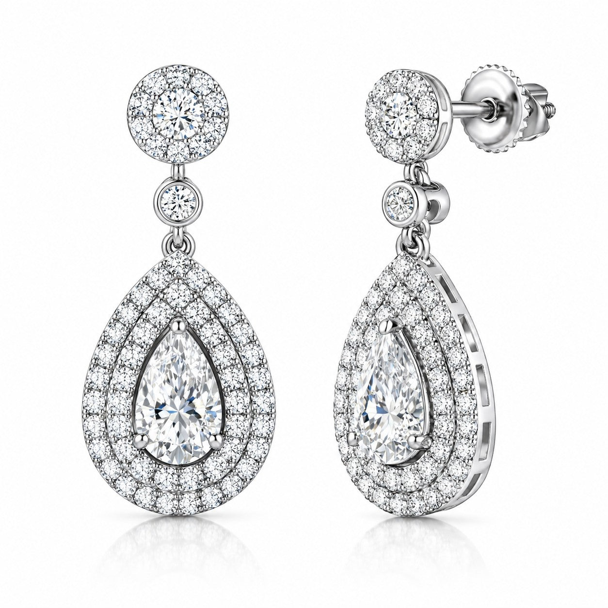 18K White Gold Vermeil
