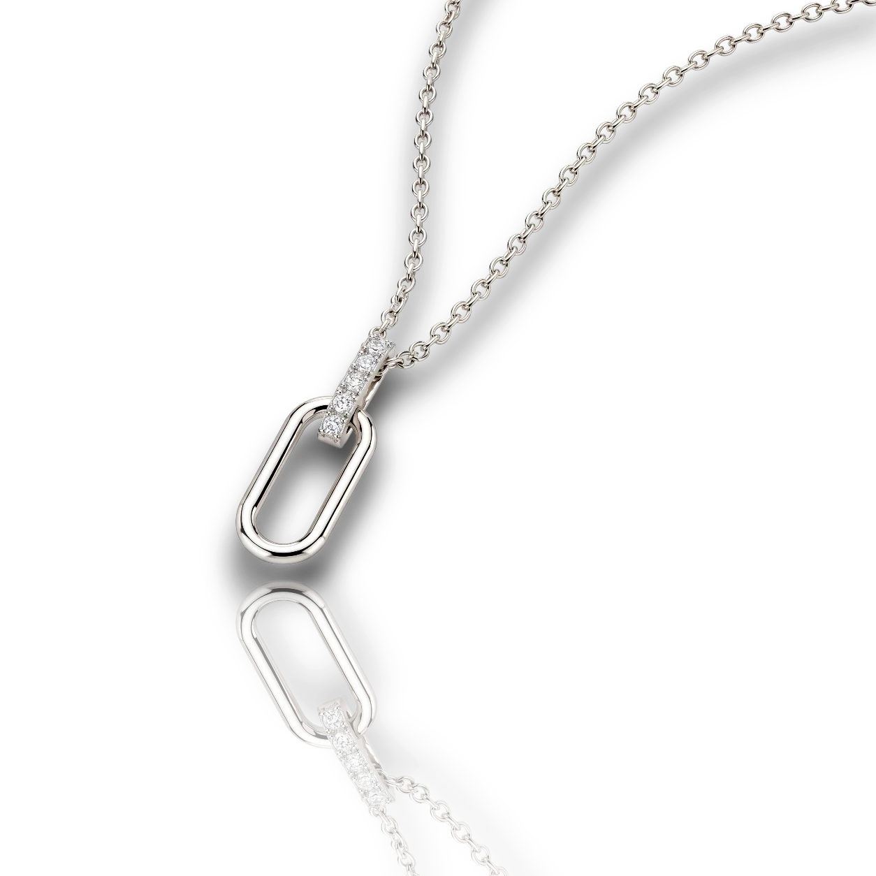 18K White Gold Vermeil