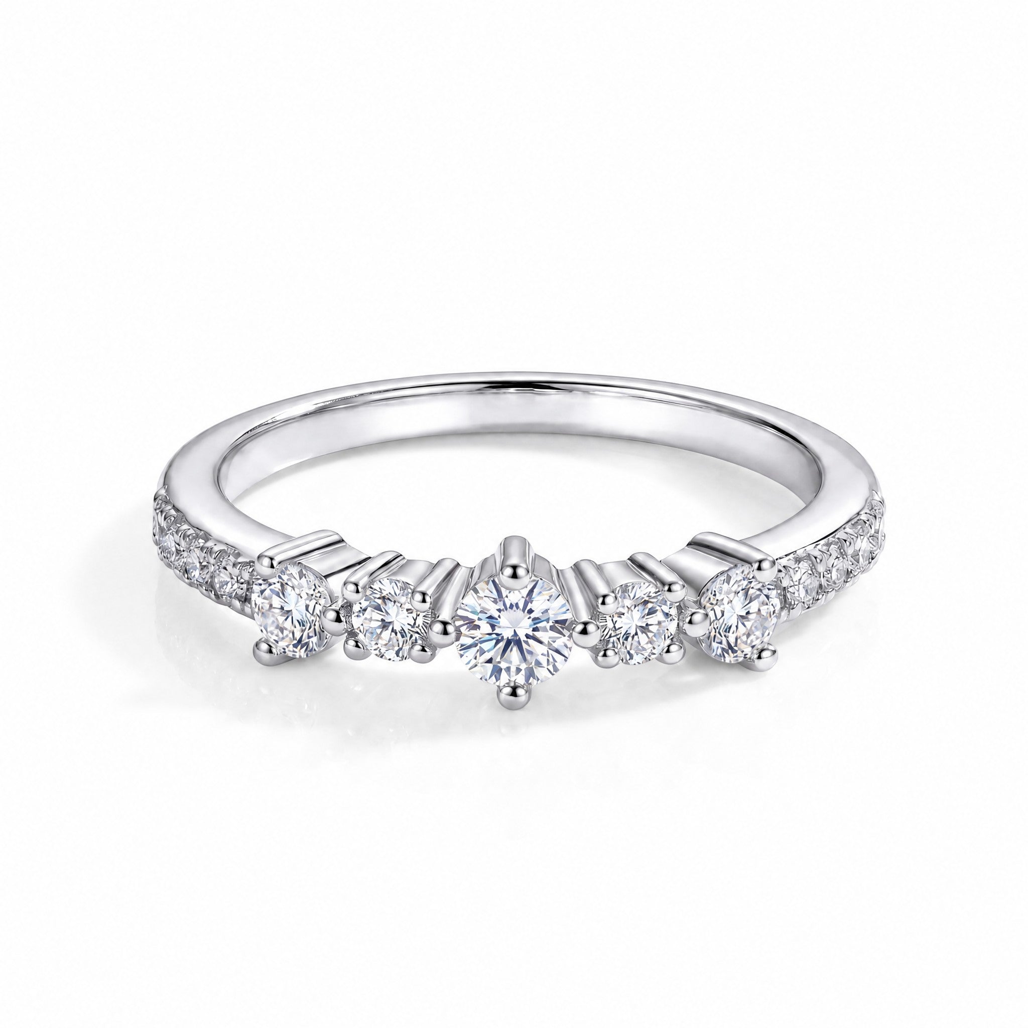 18K White Gold Vermeil