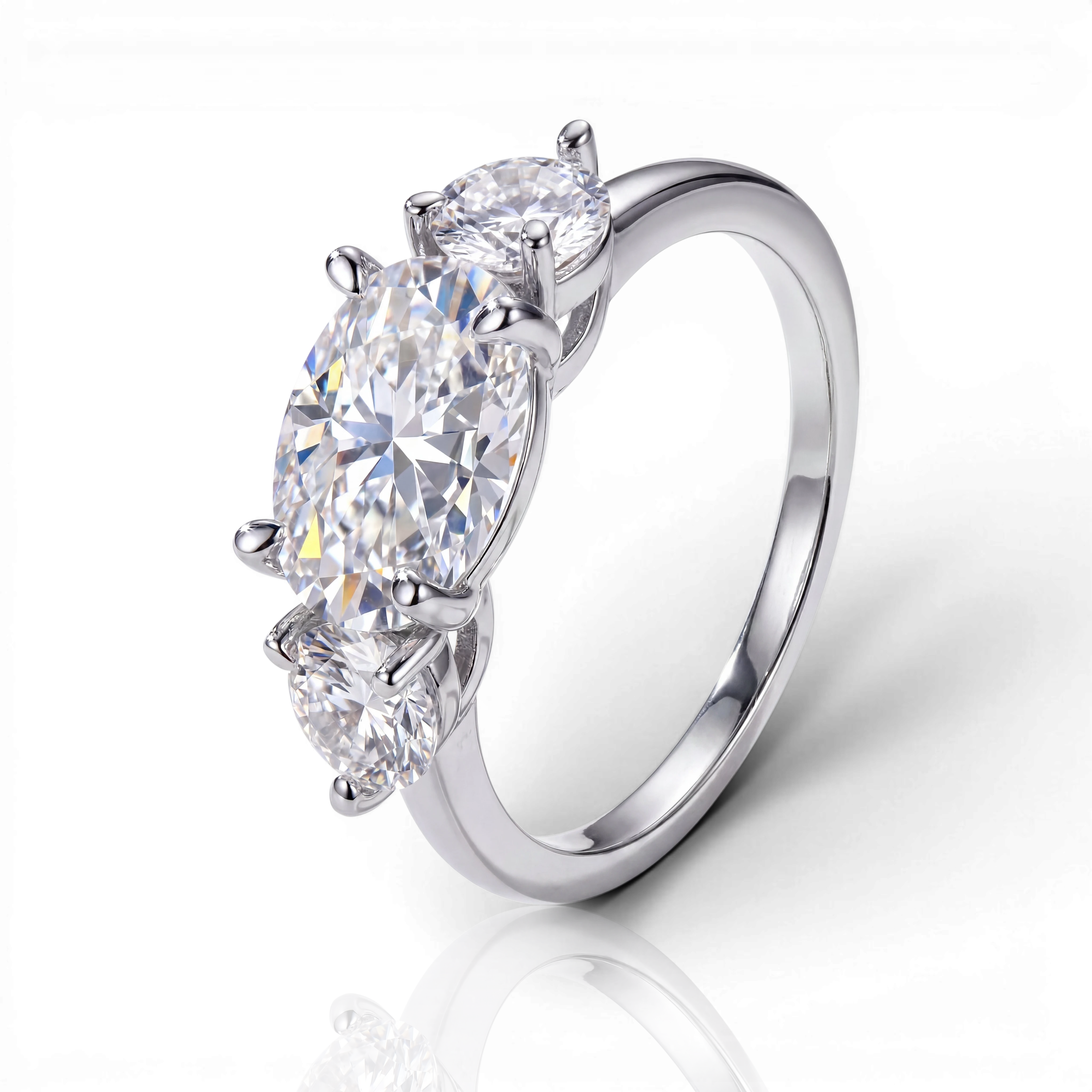 18K White Gold Vermeil